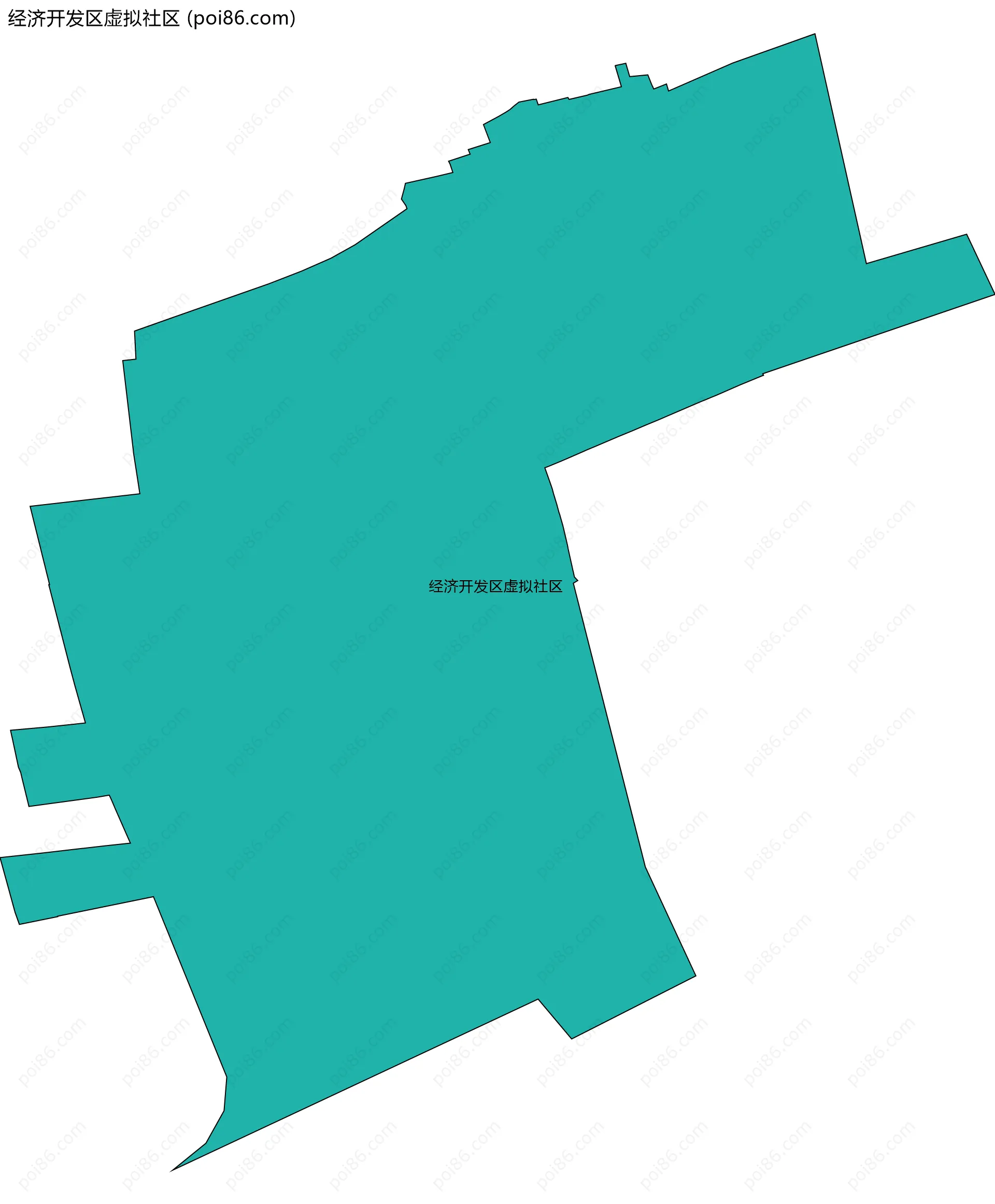 经济开发区虚拟社区边界地图