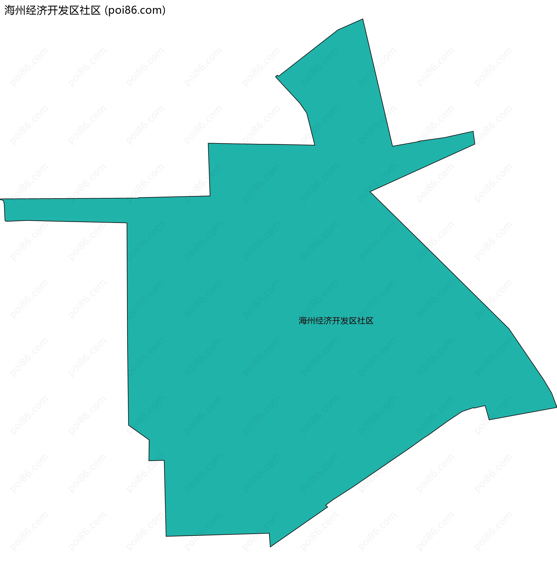 海州经济开发区社区边界地图
