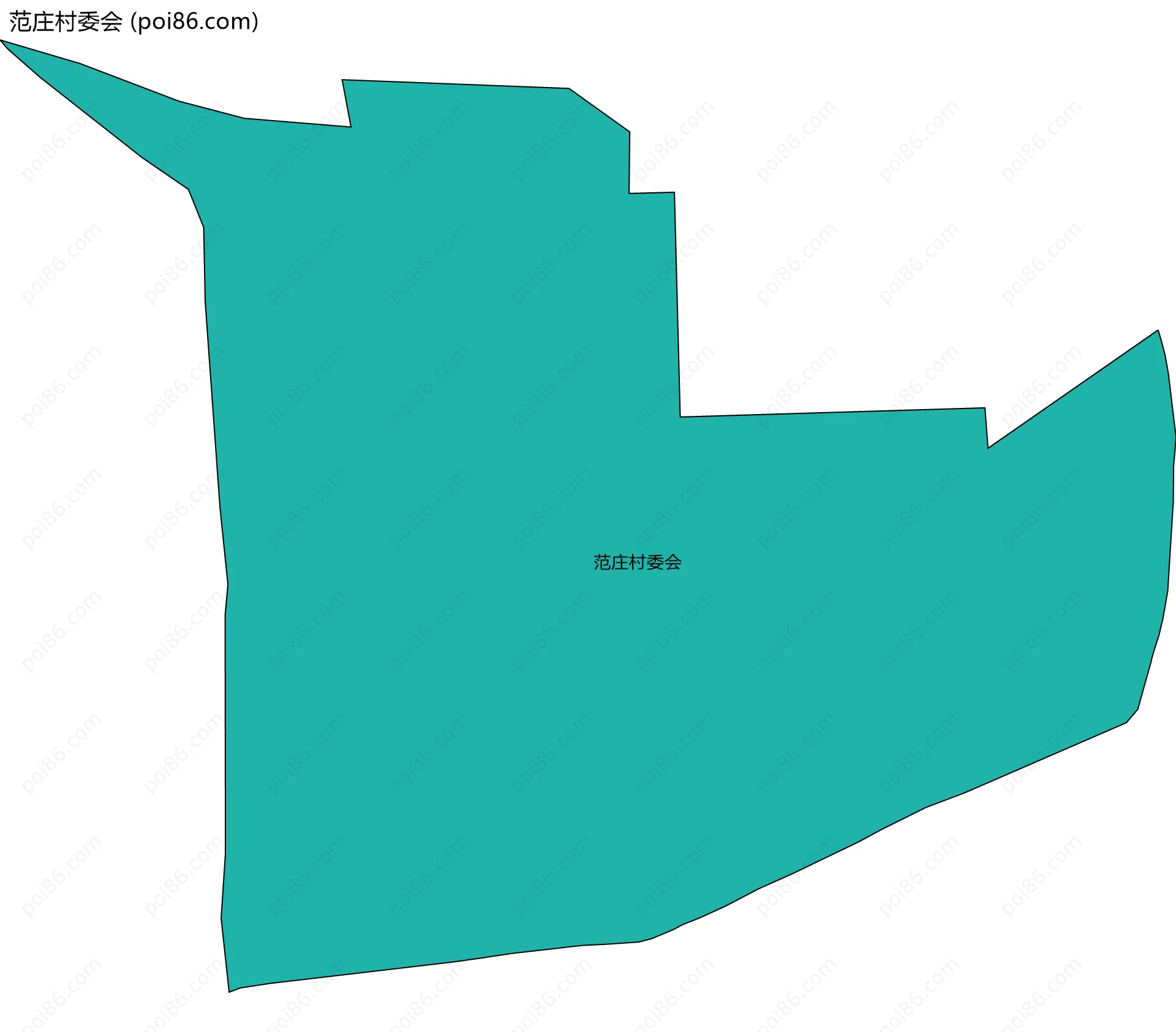 范庄村委会边界地图