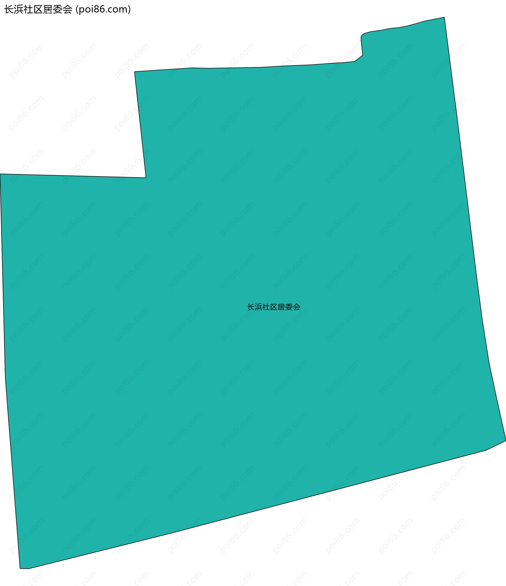 长浜社区居委会边界地图