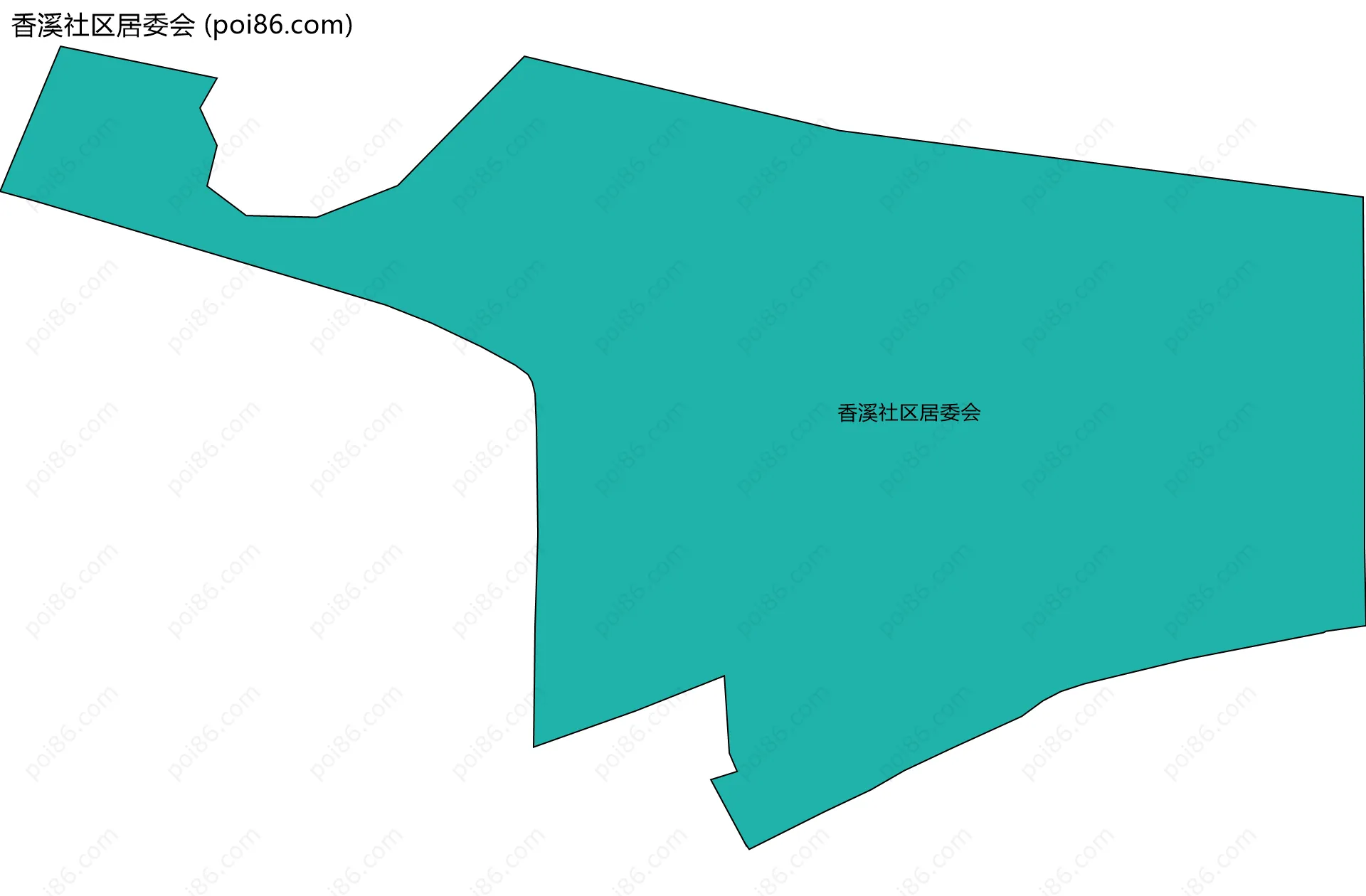 香溪社区居委会边界地图