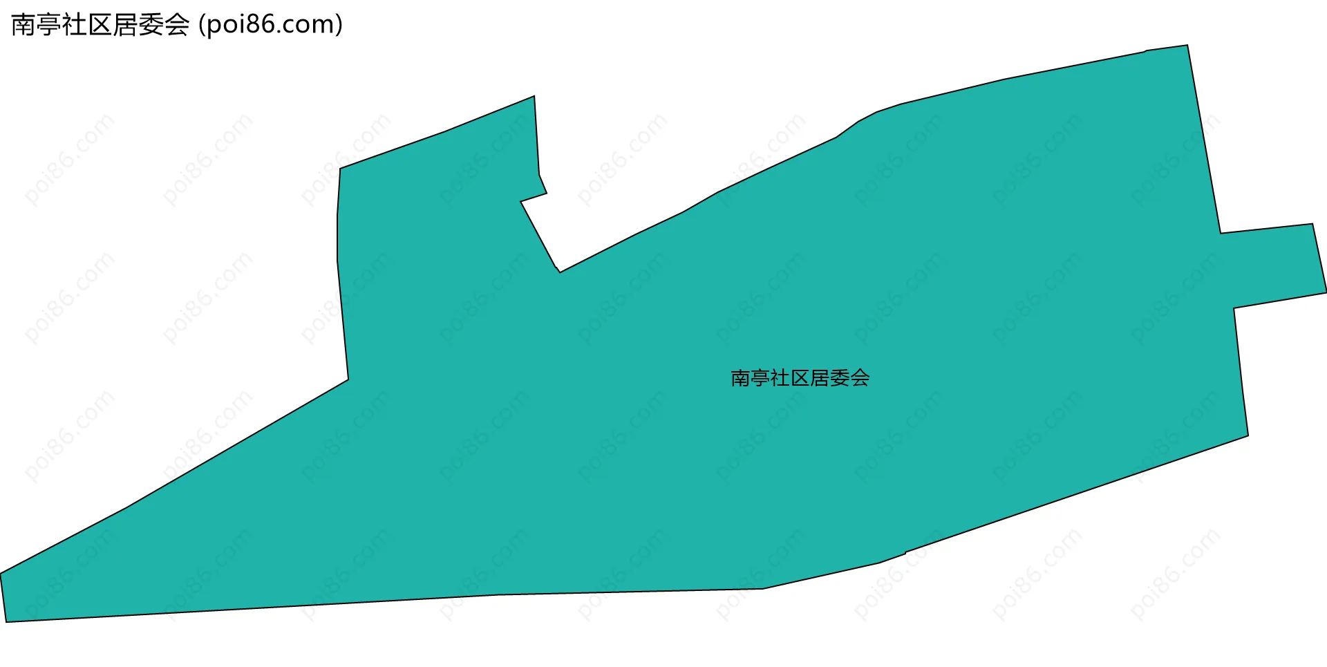 南亭社区居委会边界地图
