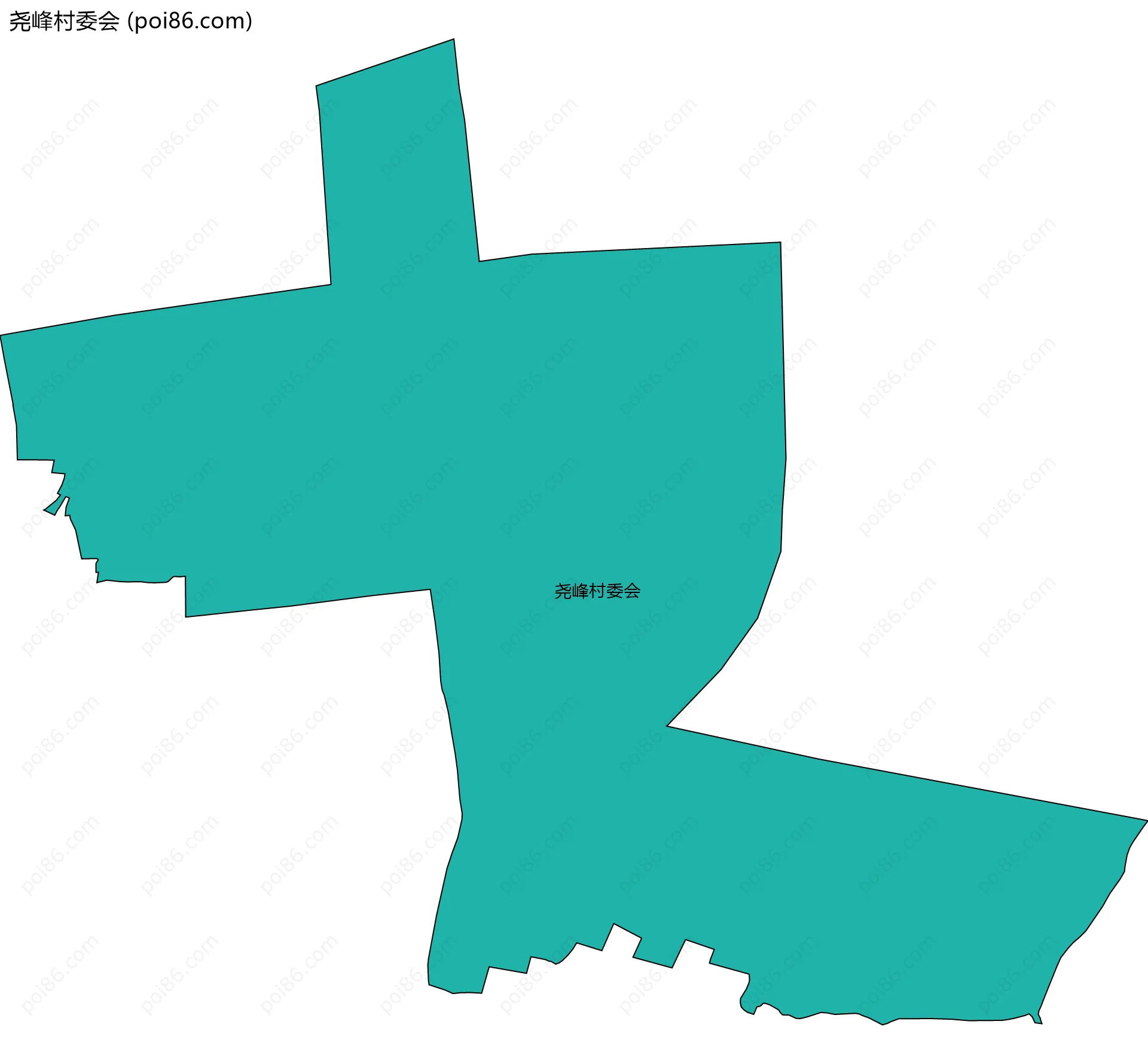尧峰村委会边界地图