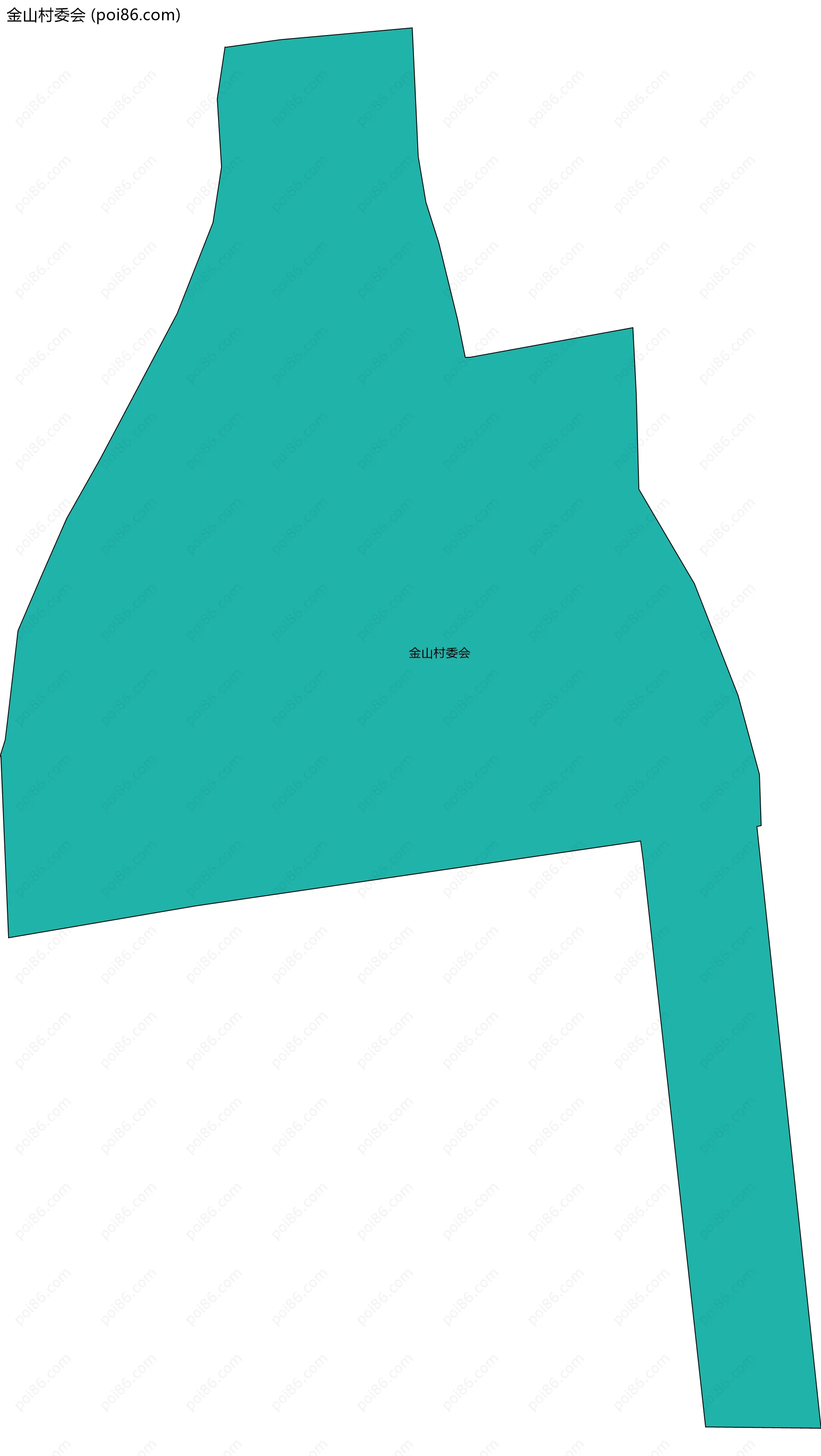 金山村委会边界地图