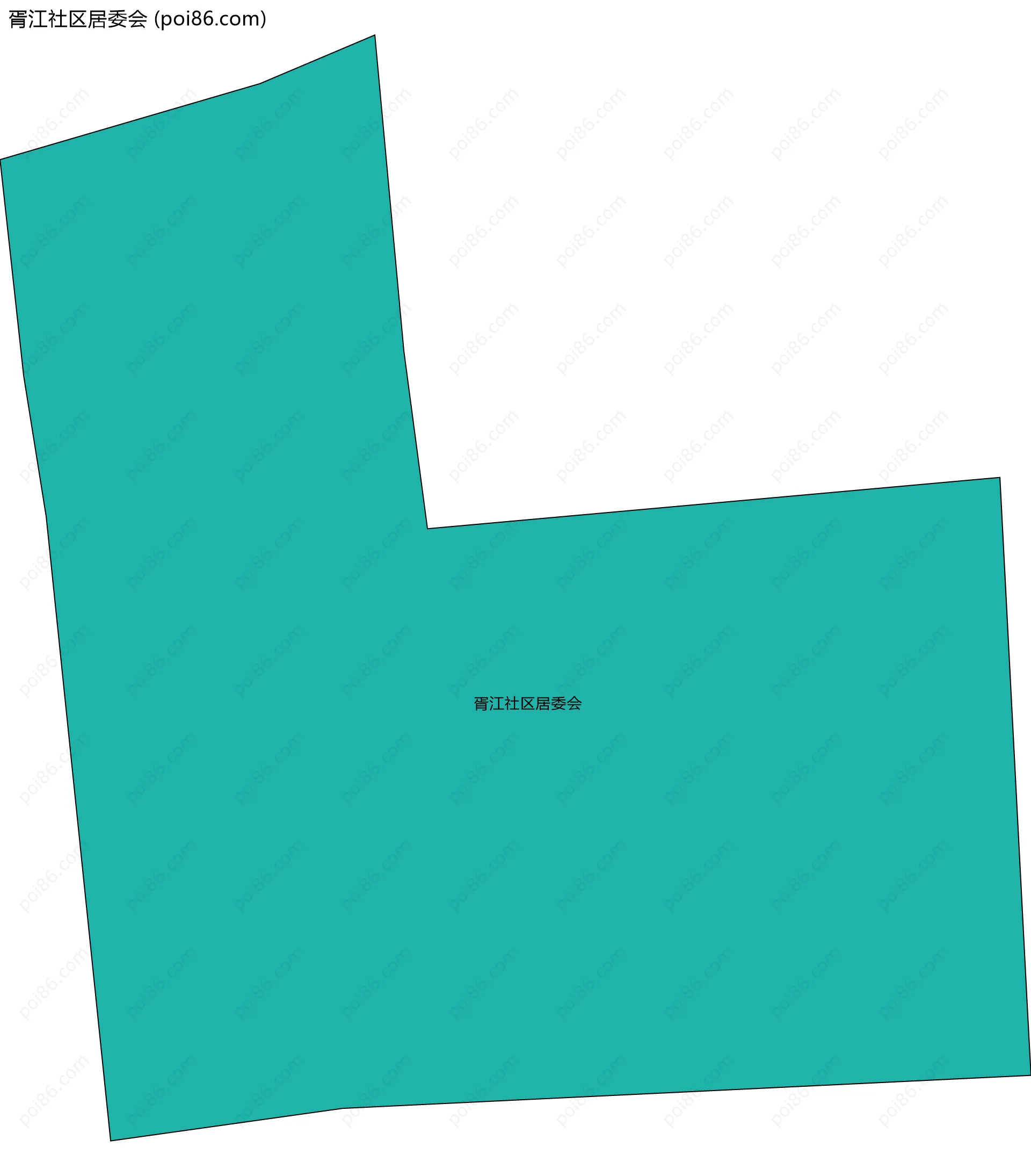 胥江社区居委会边界地图