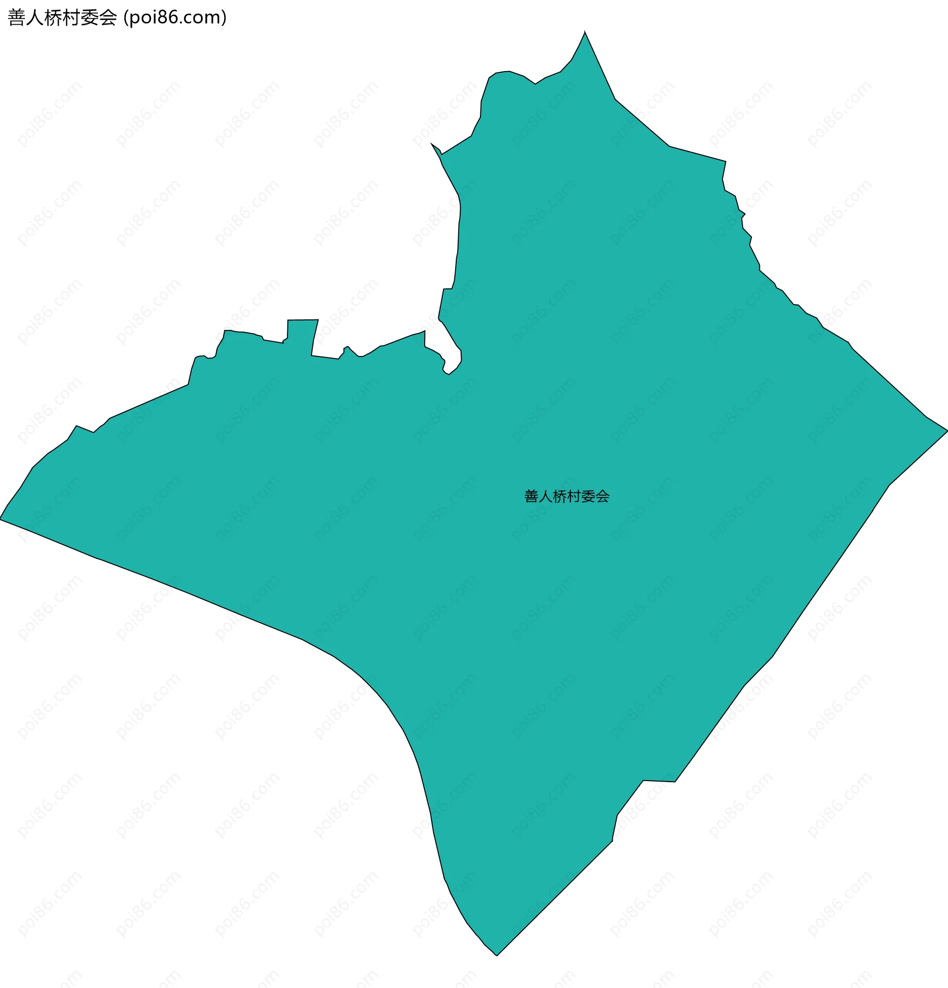 善人桥村委会边界地图