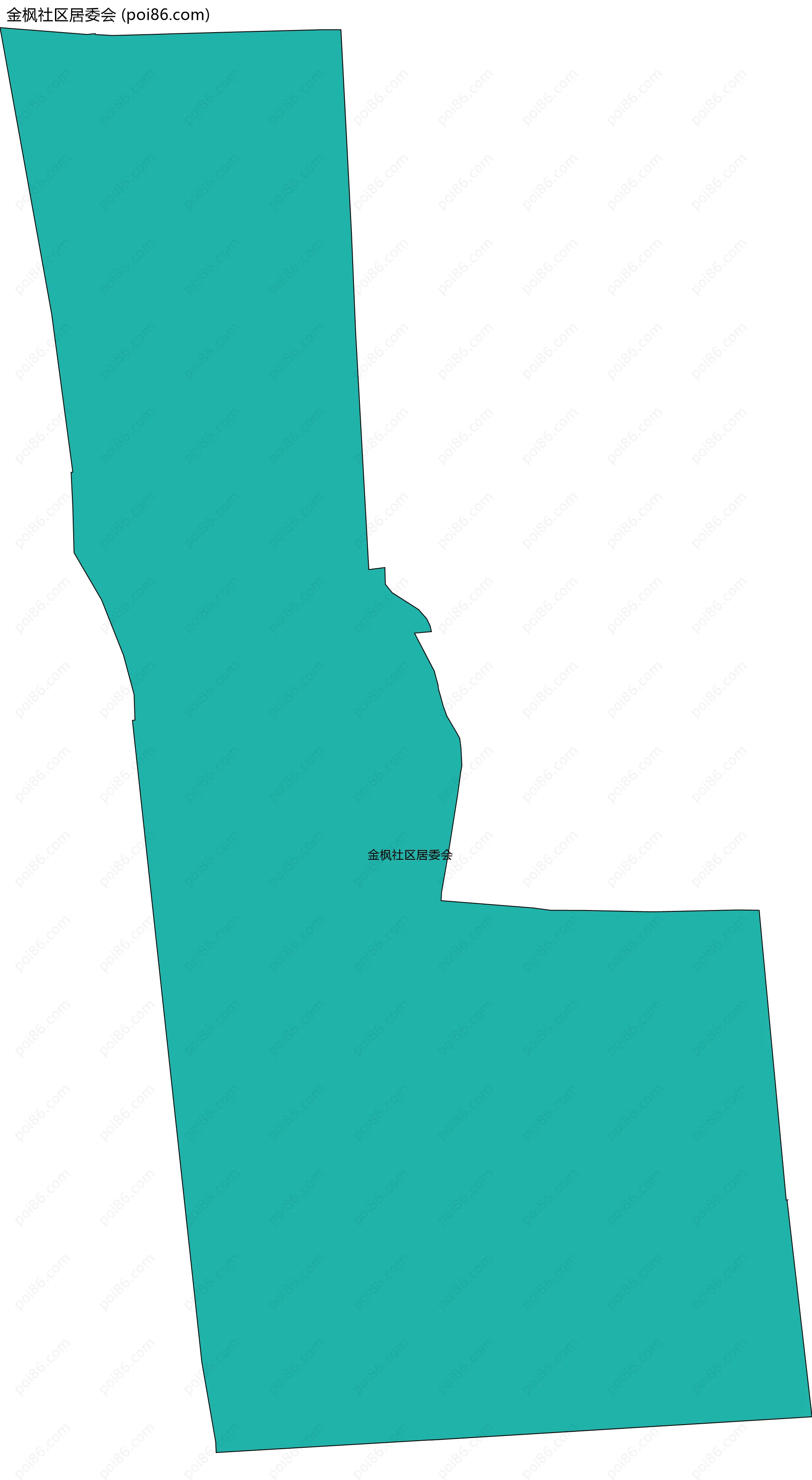 金枫社区居委会边界地图