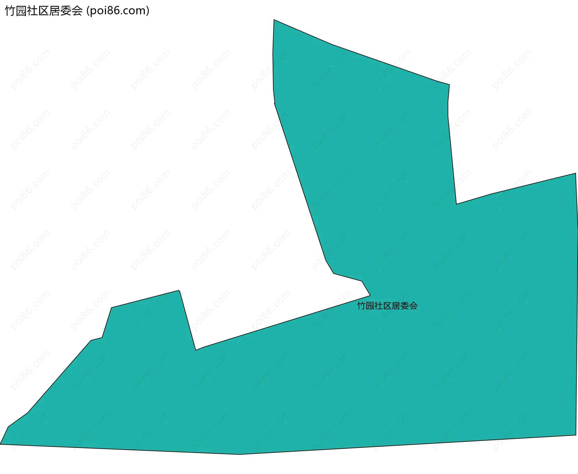 竹园社区居委会边界地图