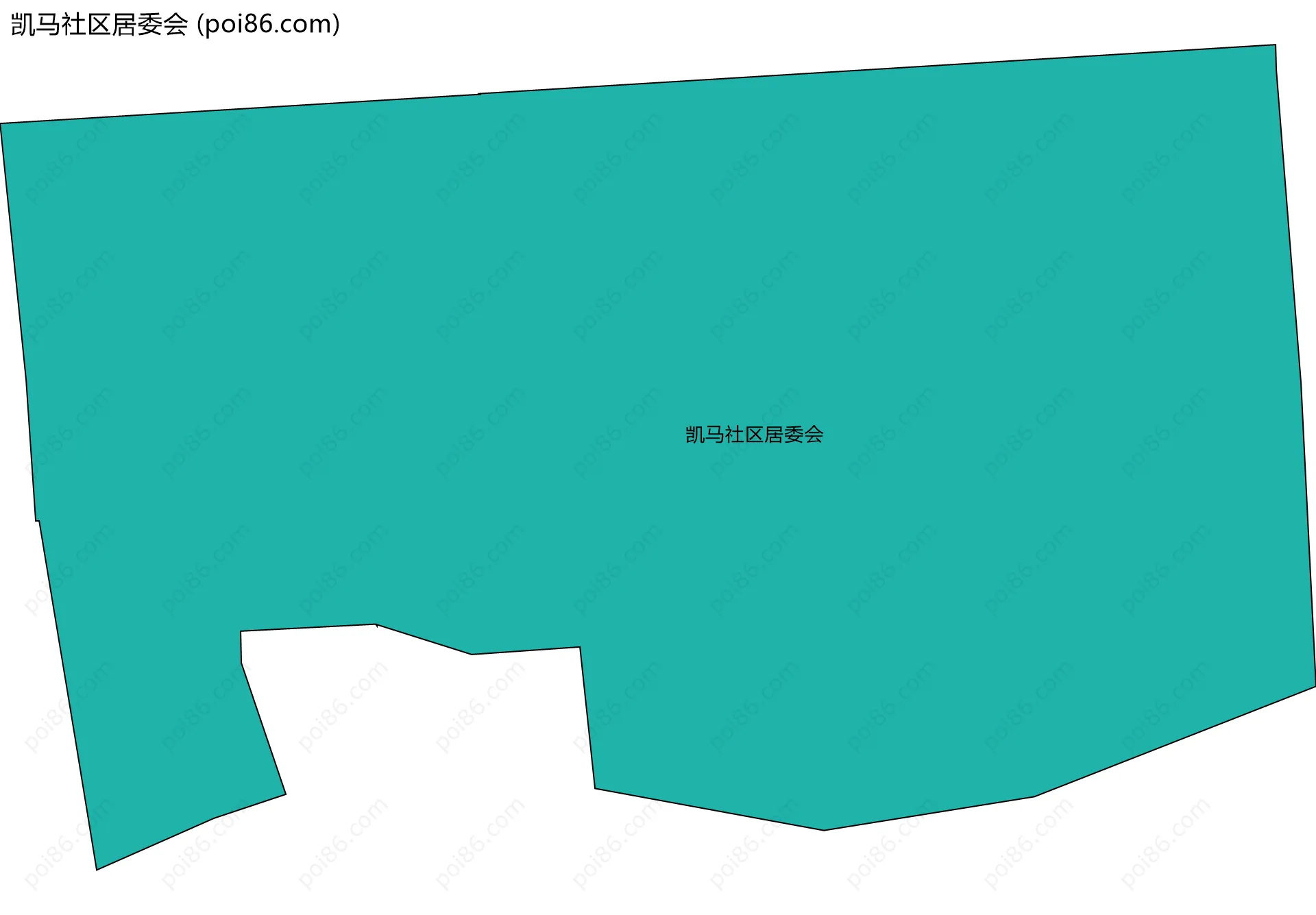 凯马社区居委会边界地图