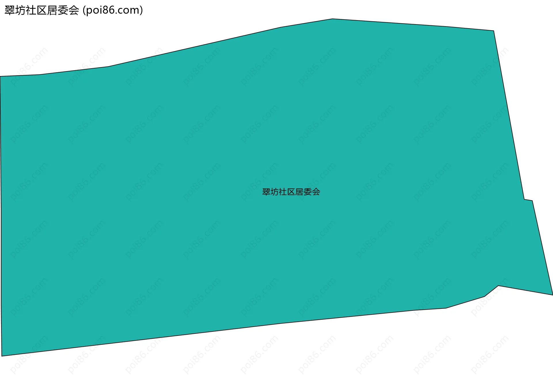 翠坊社区居委会边界地图