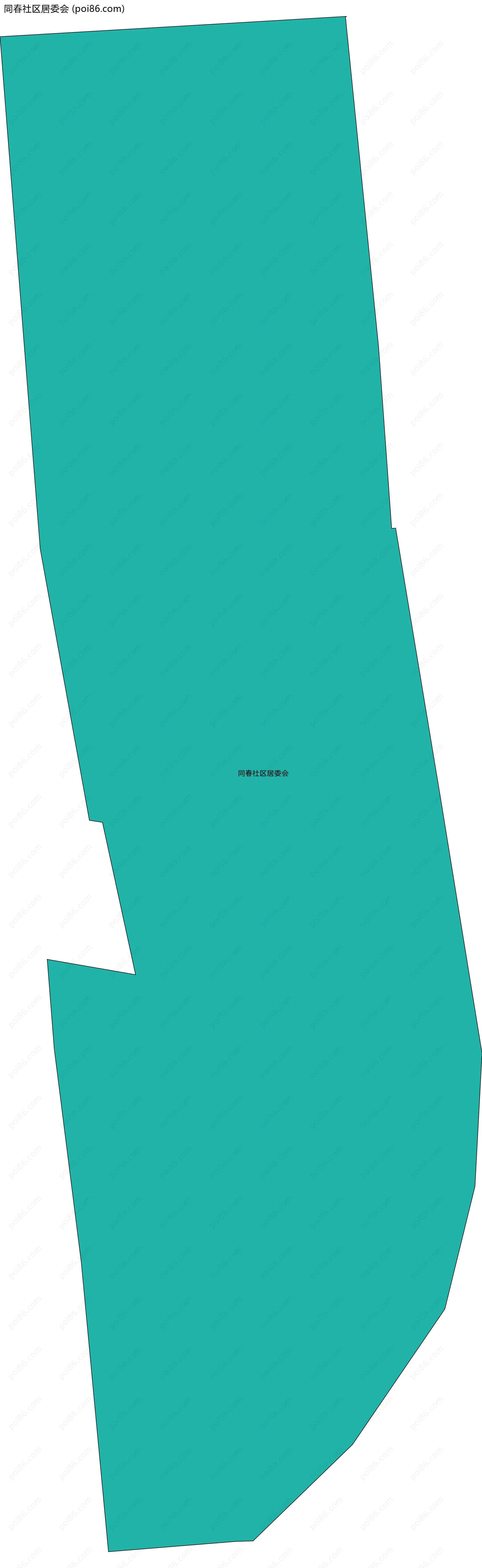 同春社区居委会边界地图