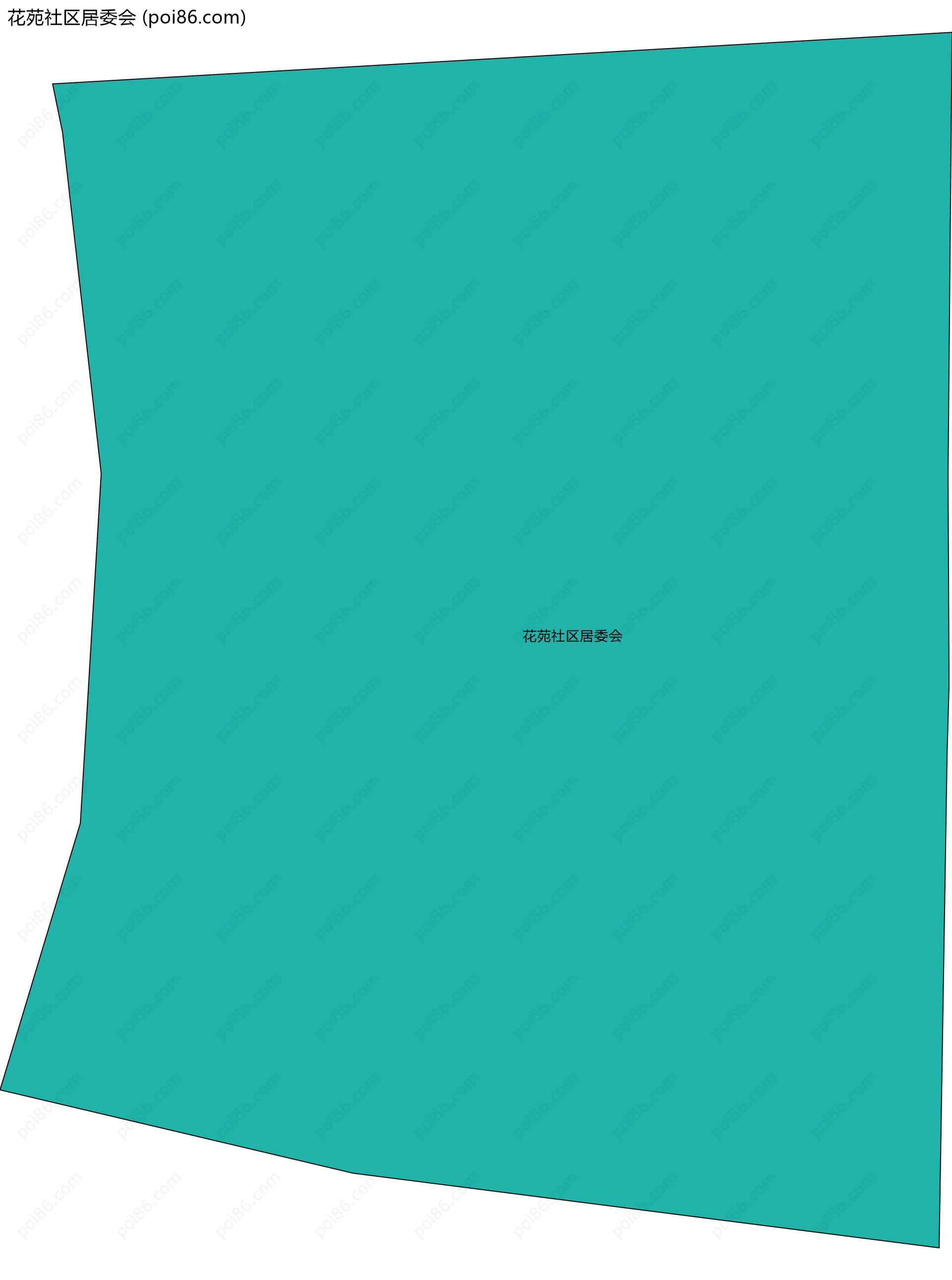 花苑社区居委会边界地图