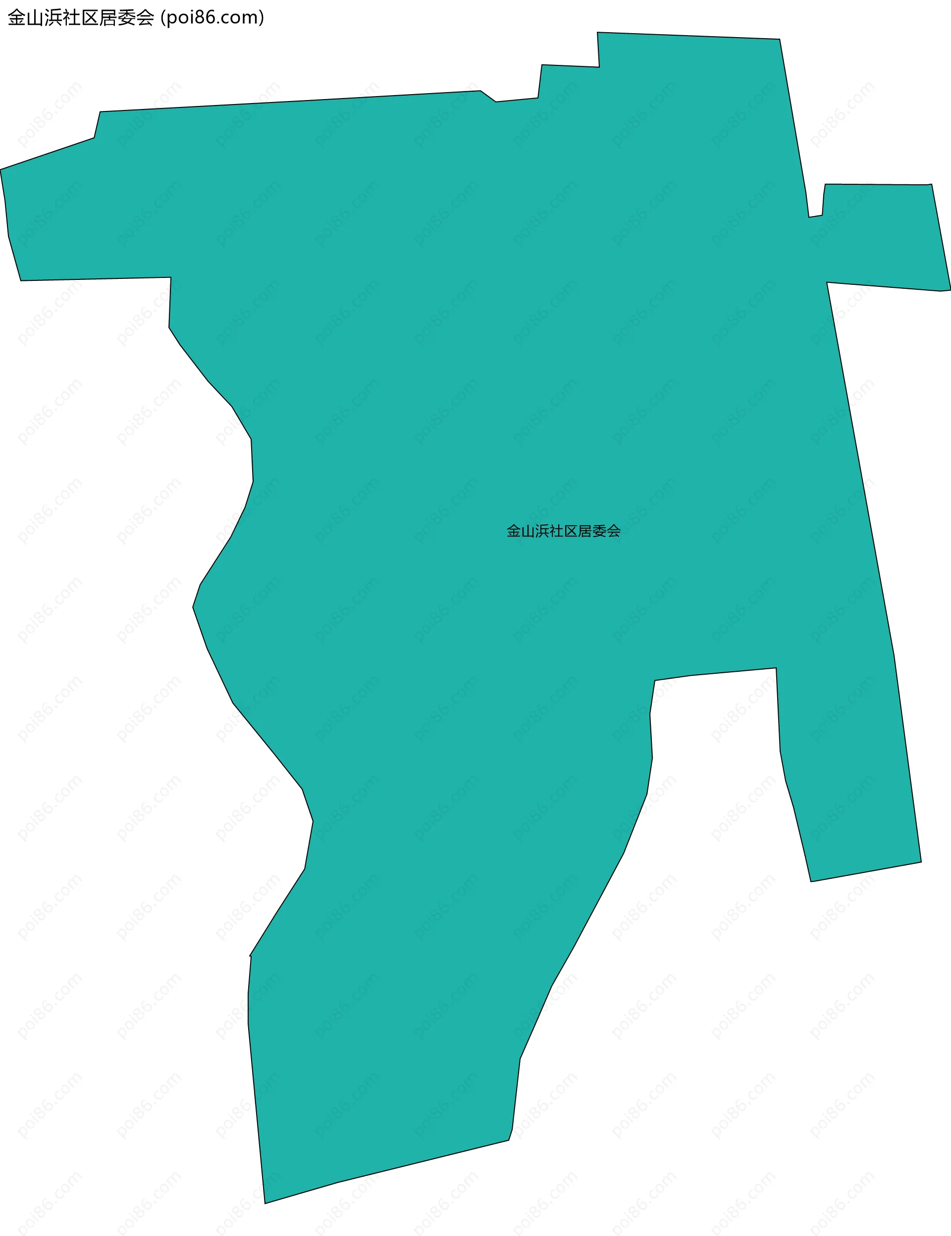 金山浜社区居委会边界地图