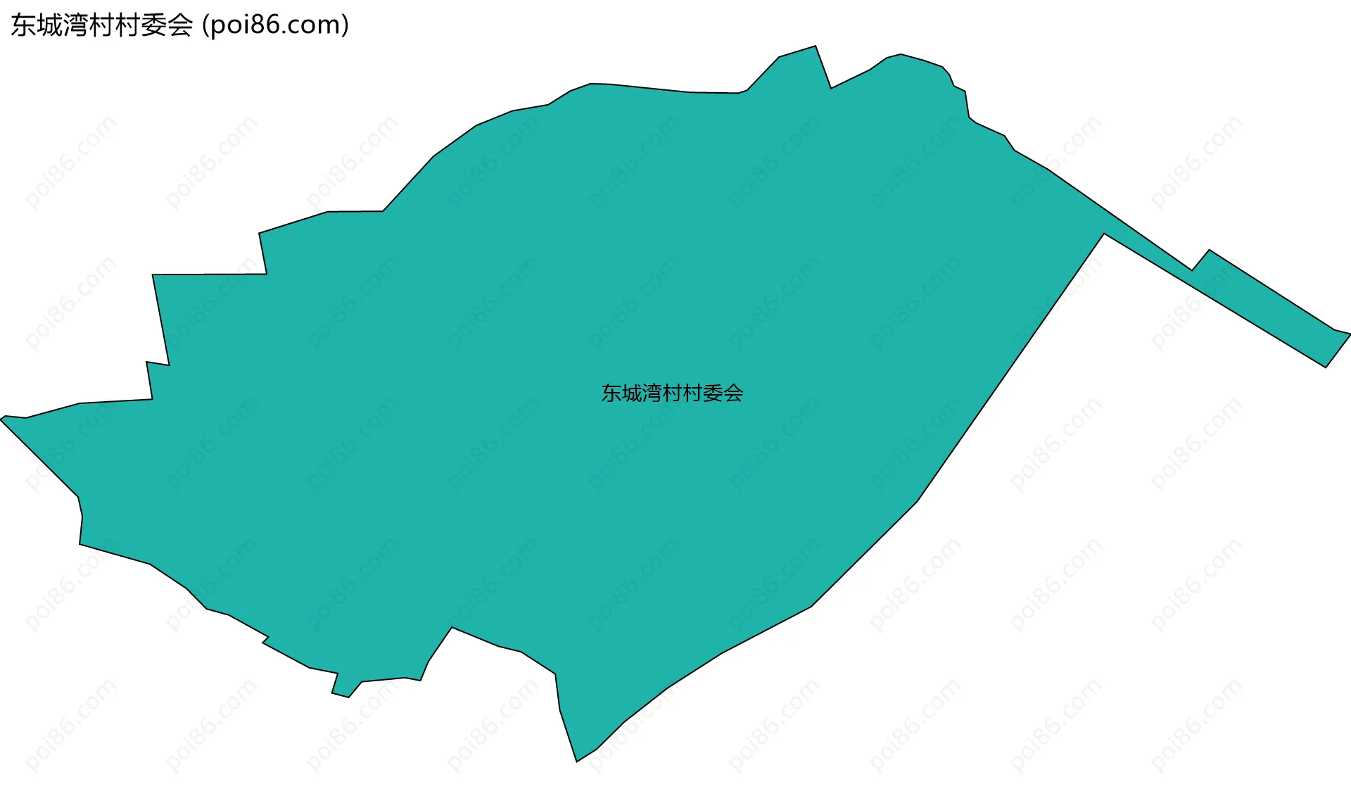 东城湾村村委会边界地图
