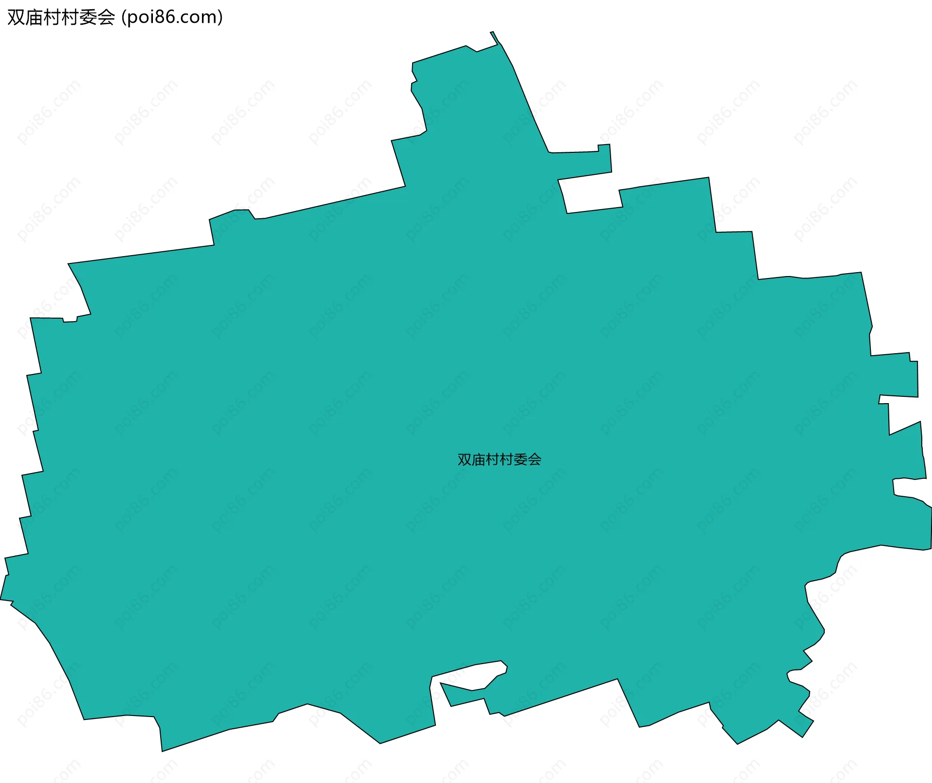 双庙村村委会边界地图