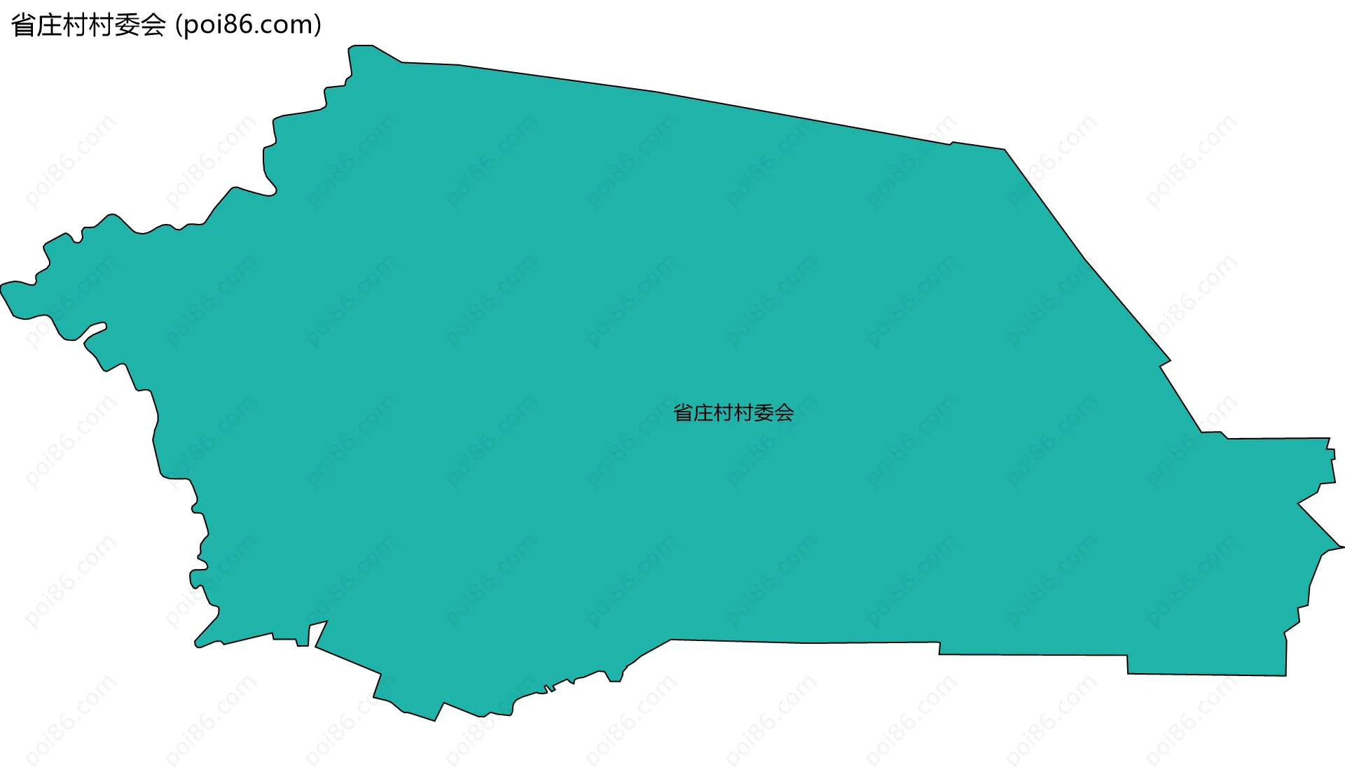 省庄村村委会边界地图