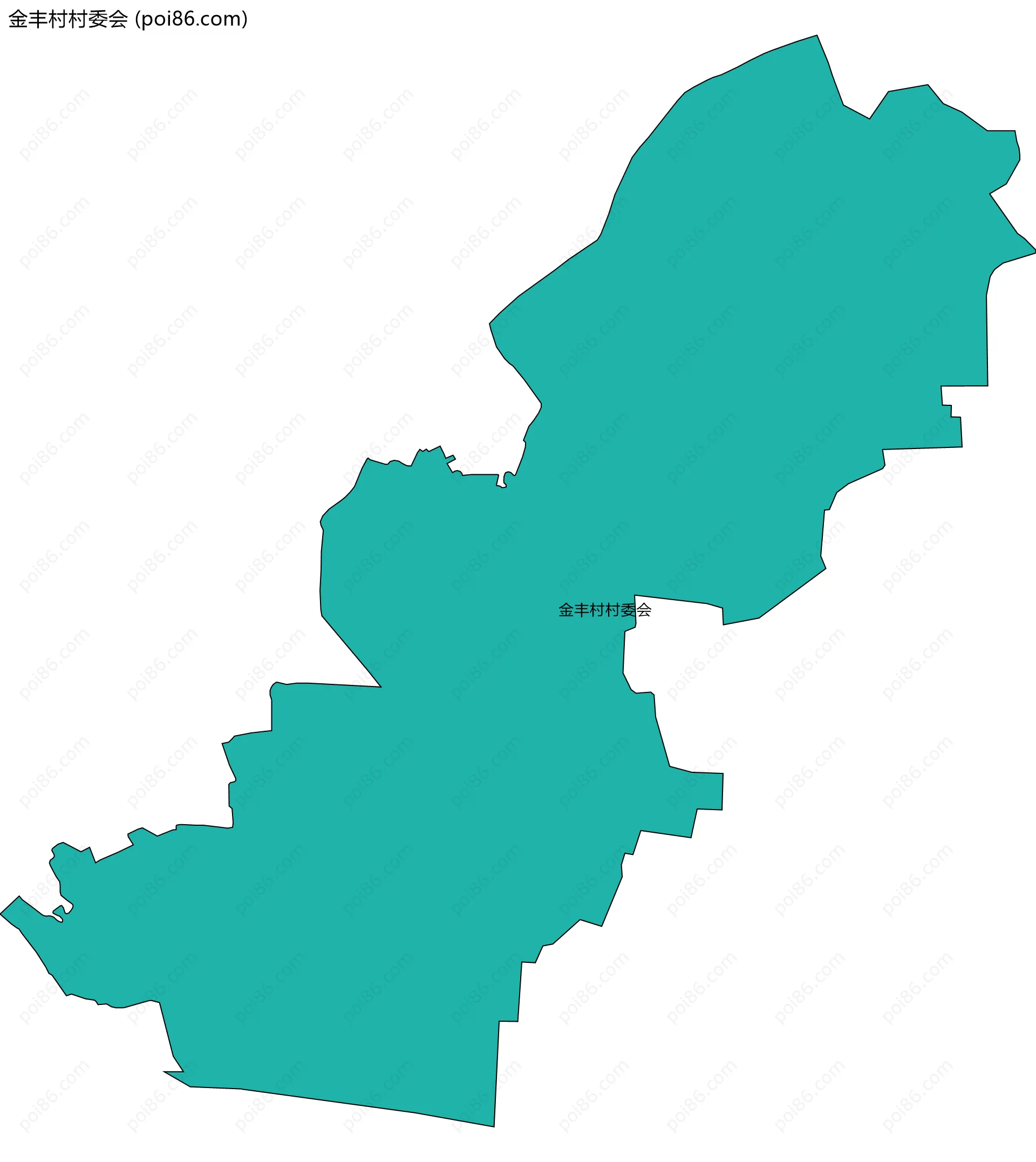 金丰村村委会边界地图