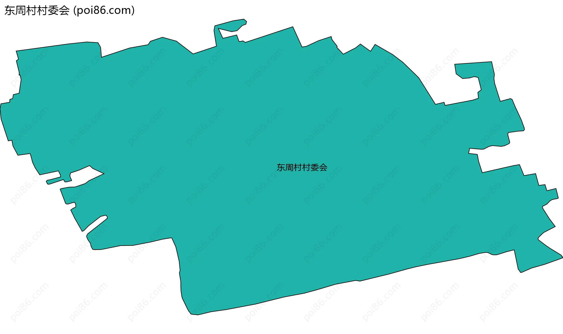 东周村村委会边界地图