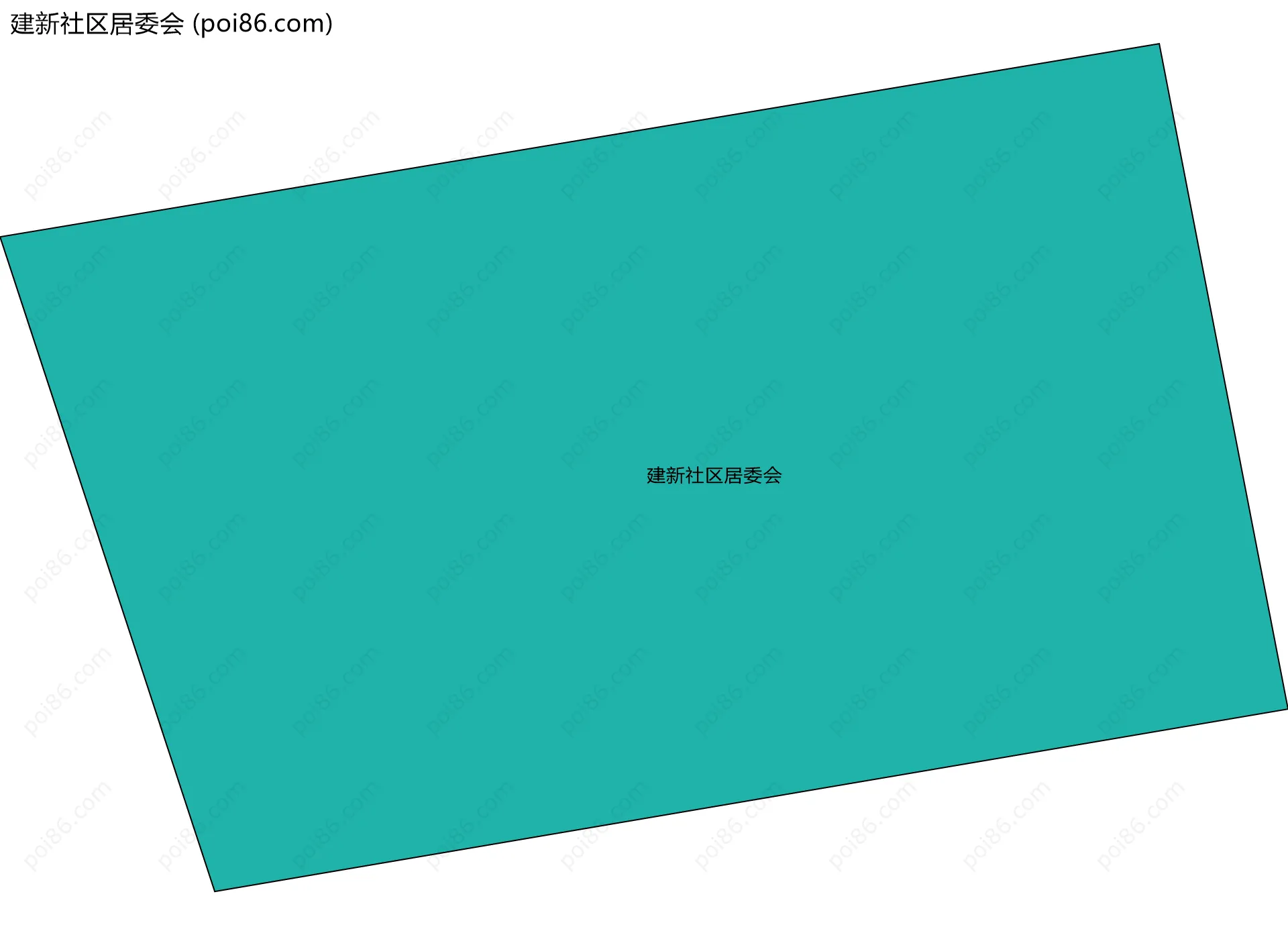 建新社区居委会边界地图