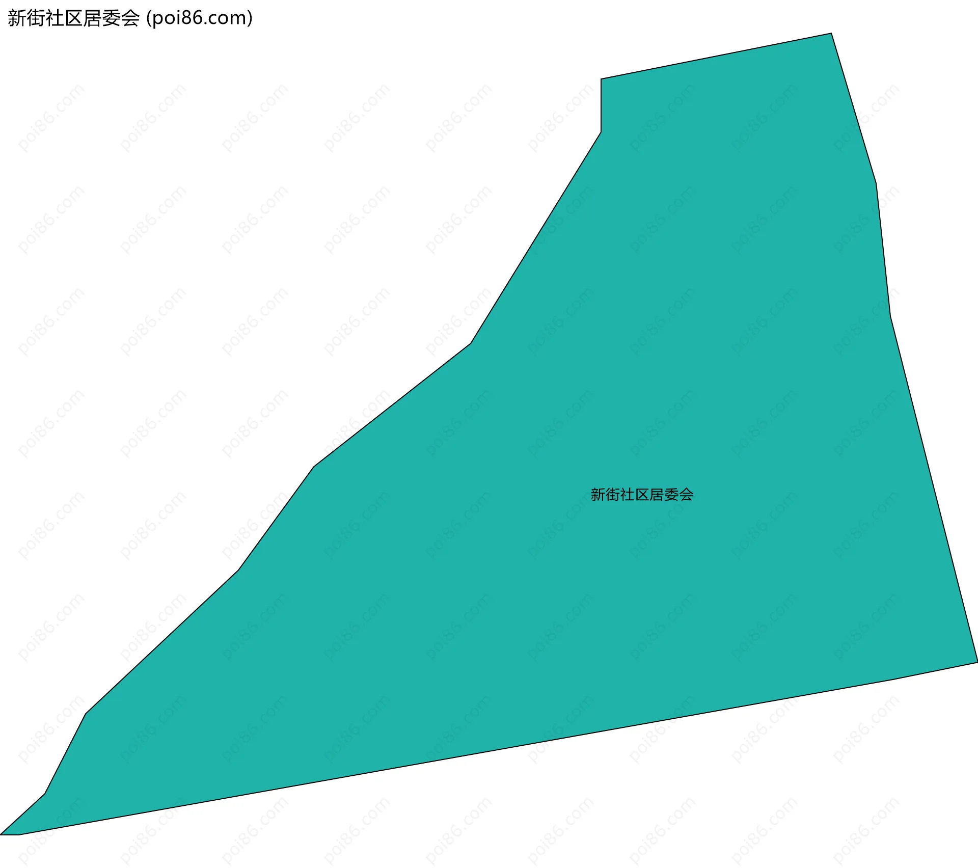 新街社区居委会边界地图