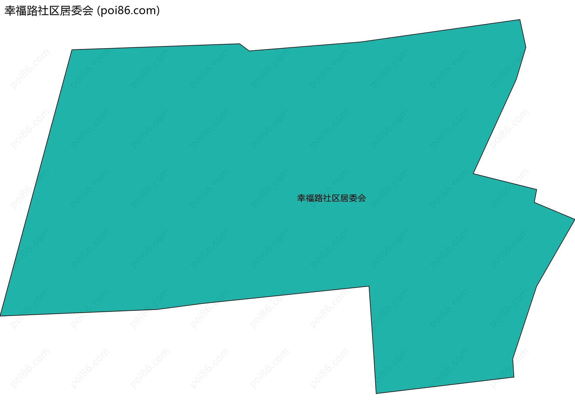 幸福路社区居委会边界地图