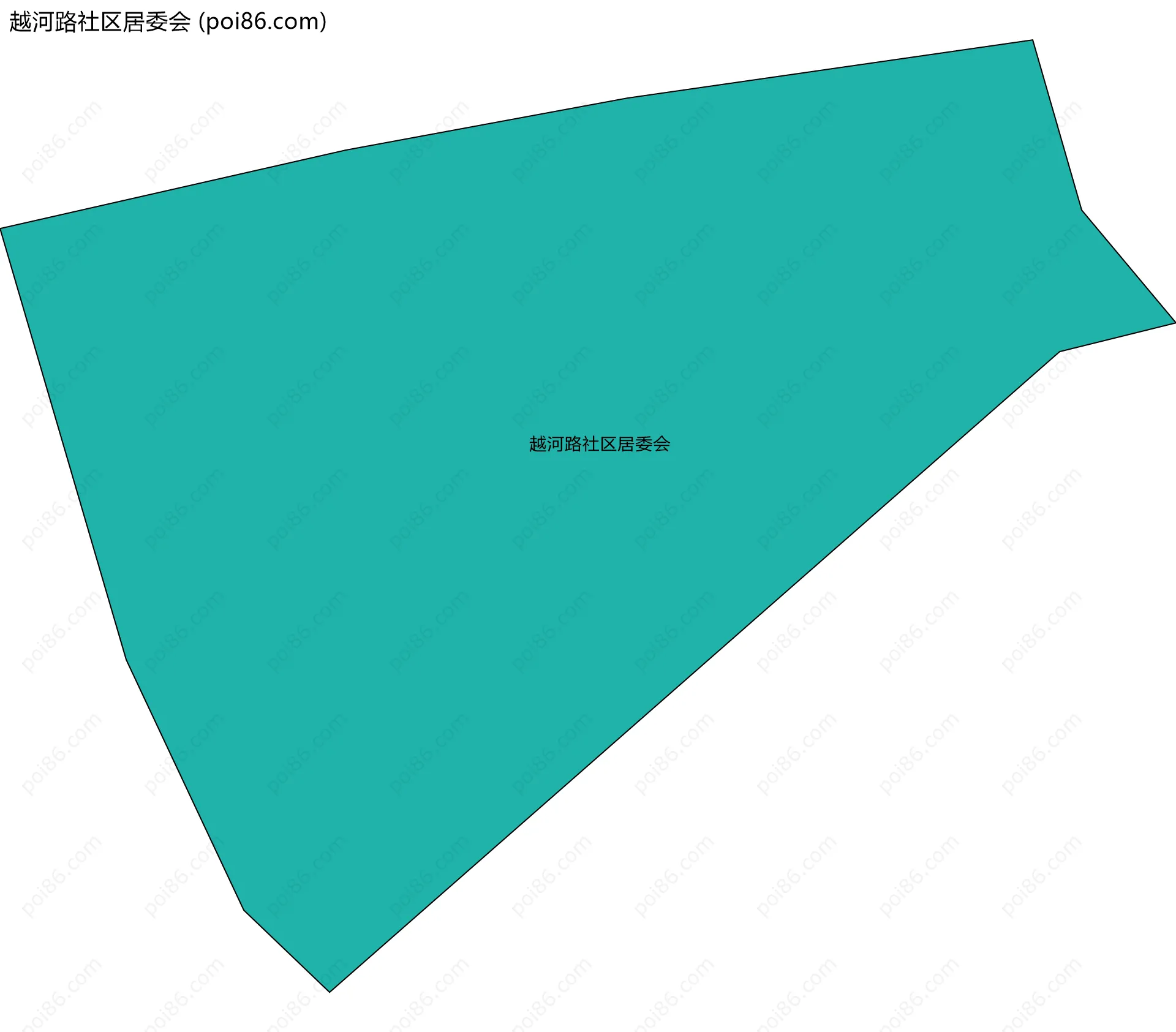 越河路社区居委会边界地图