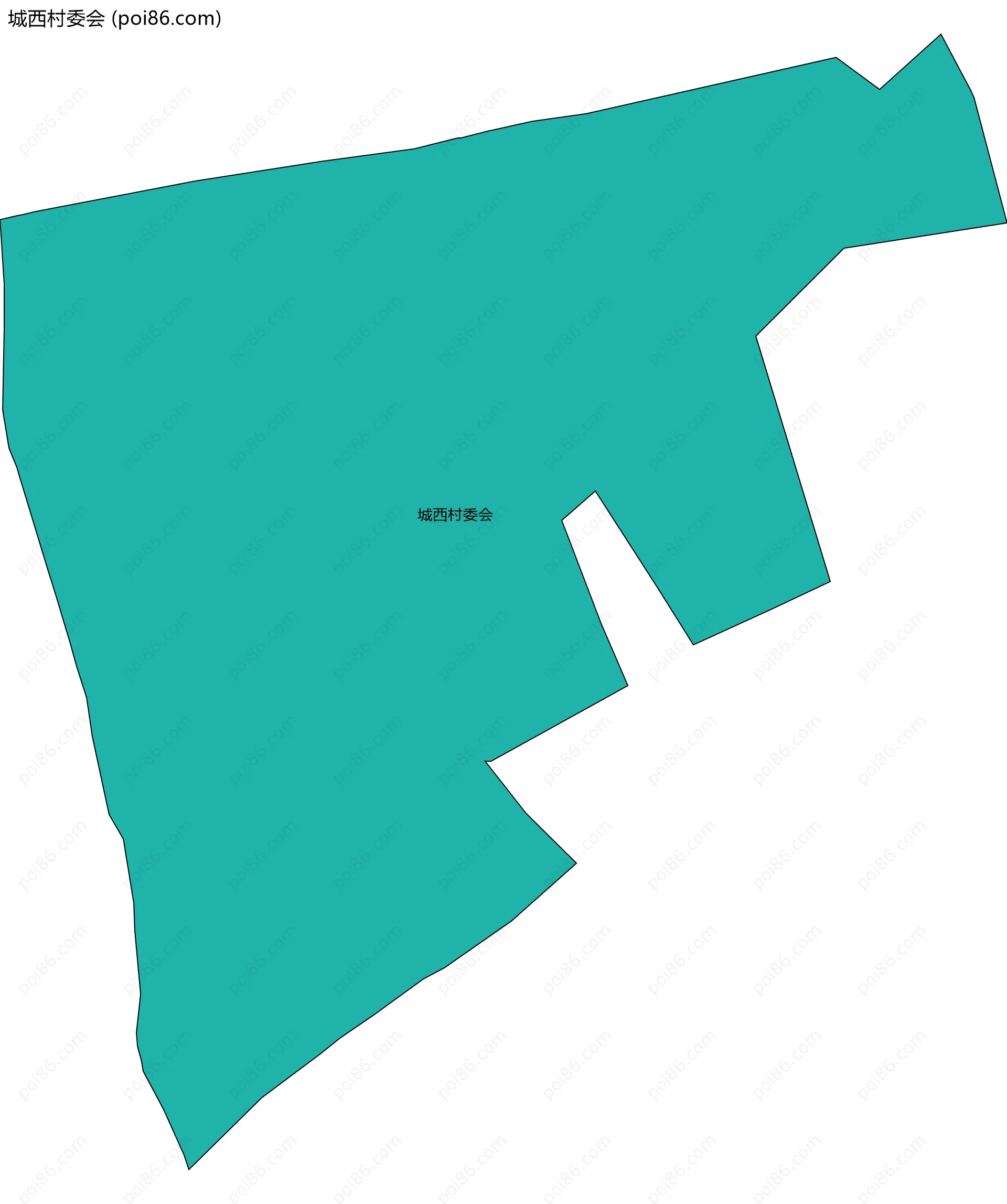 城西村委会边界地图