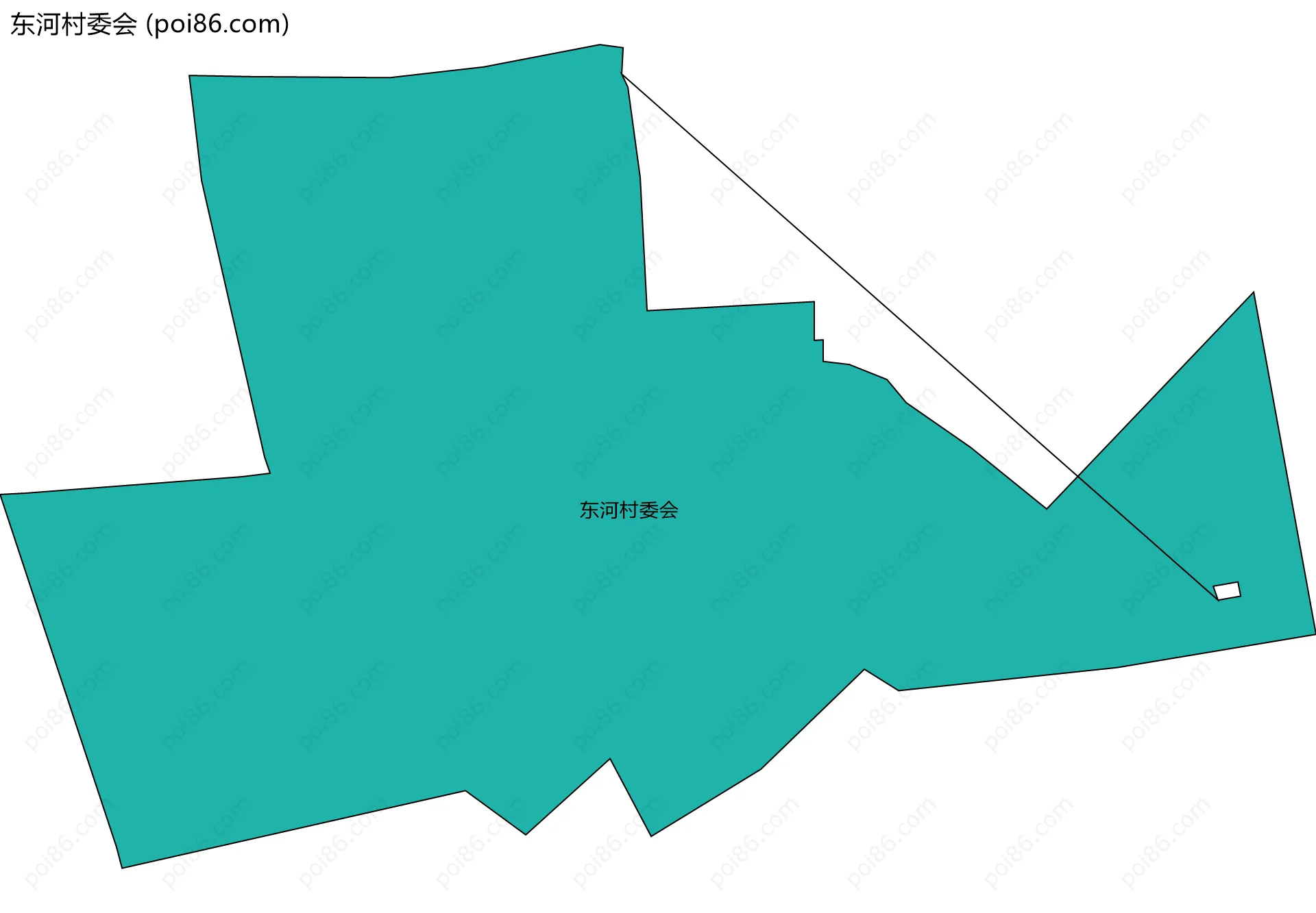 东河村委会边界地图