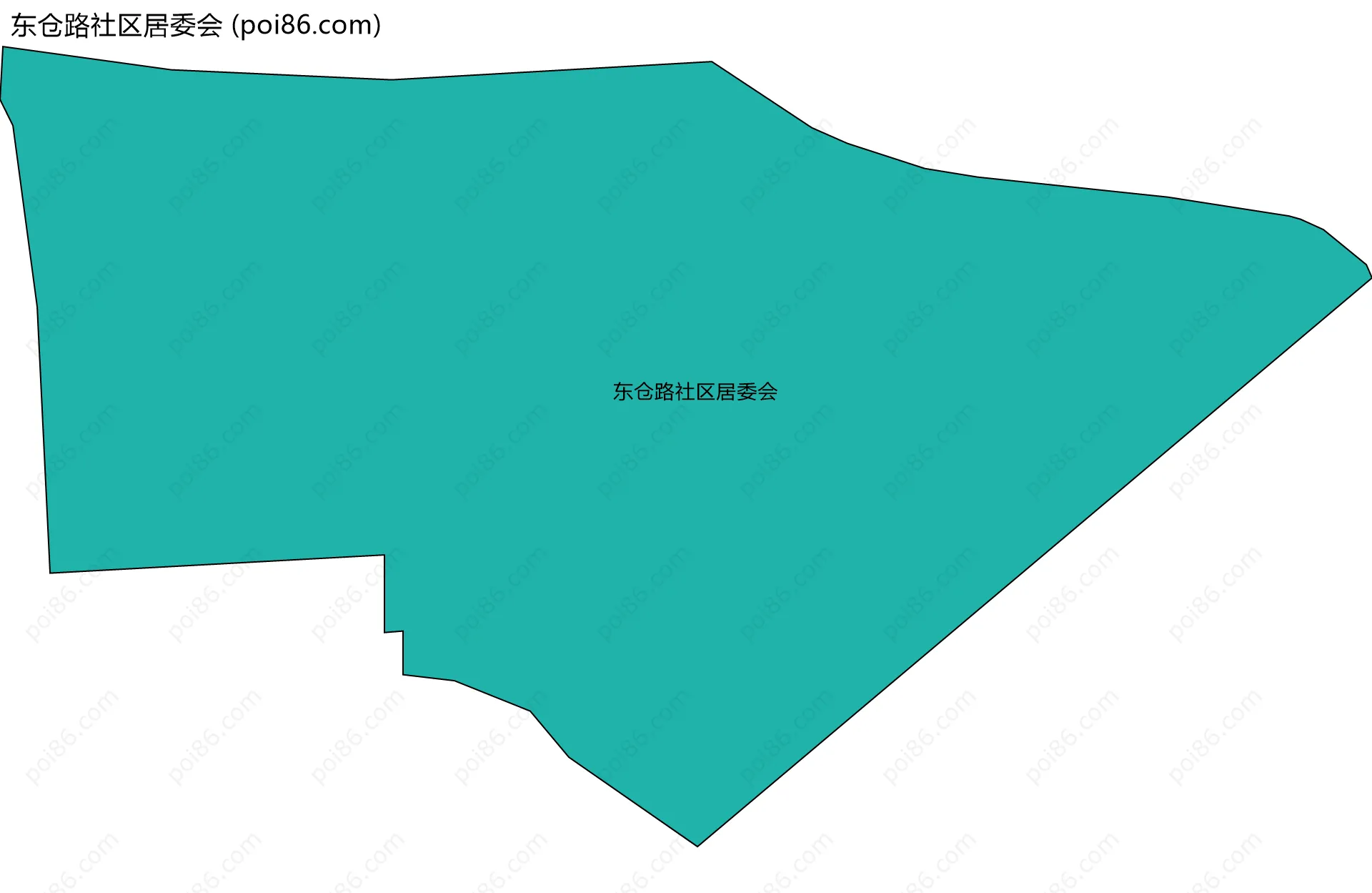 东仓路社区居委会边界地图