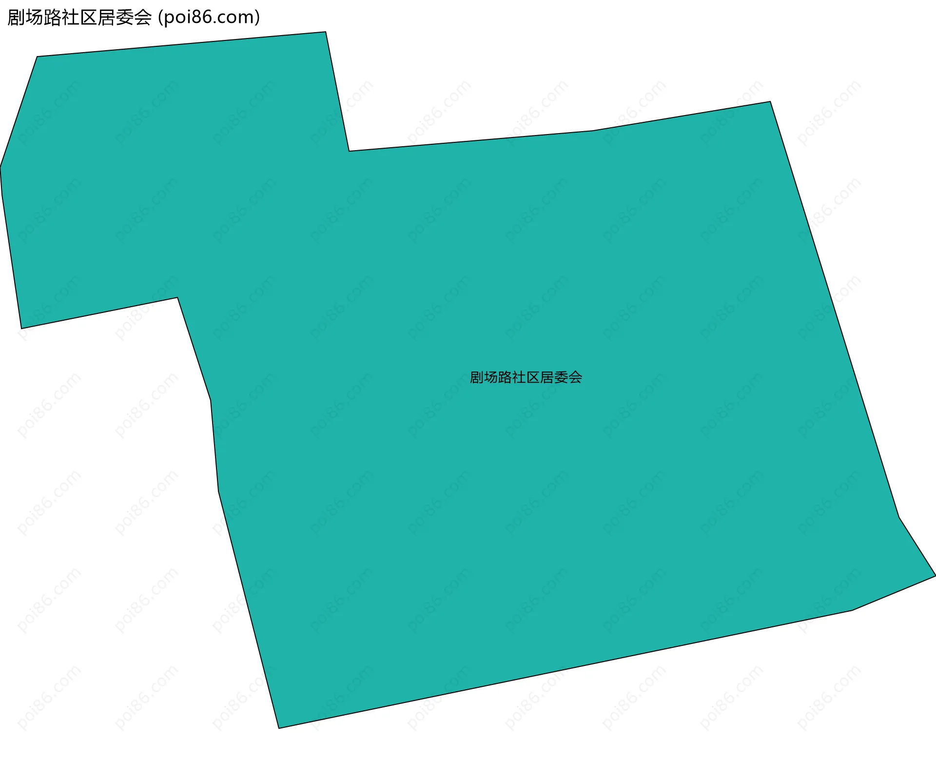 剧场路社区居委会边界地图