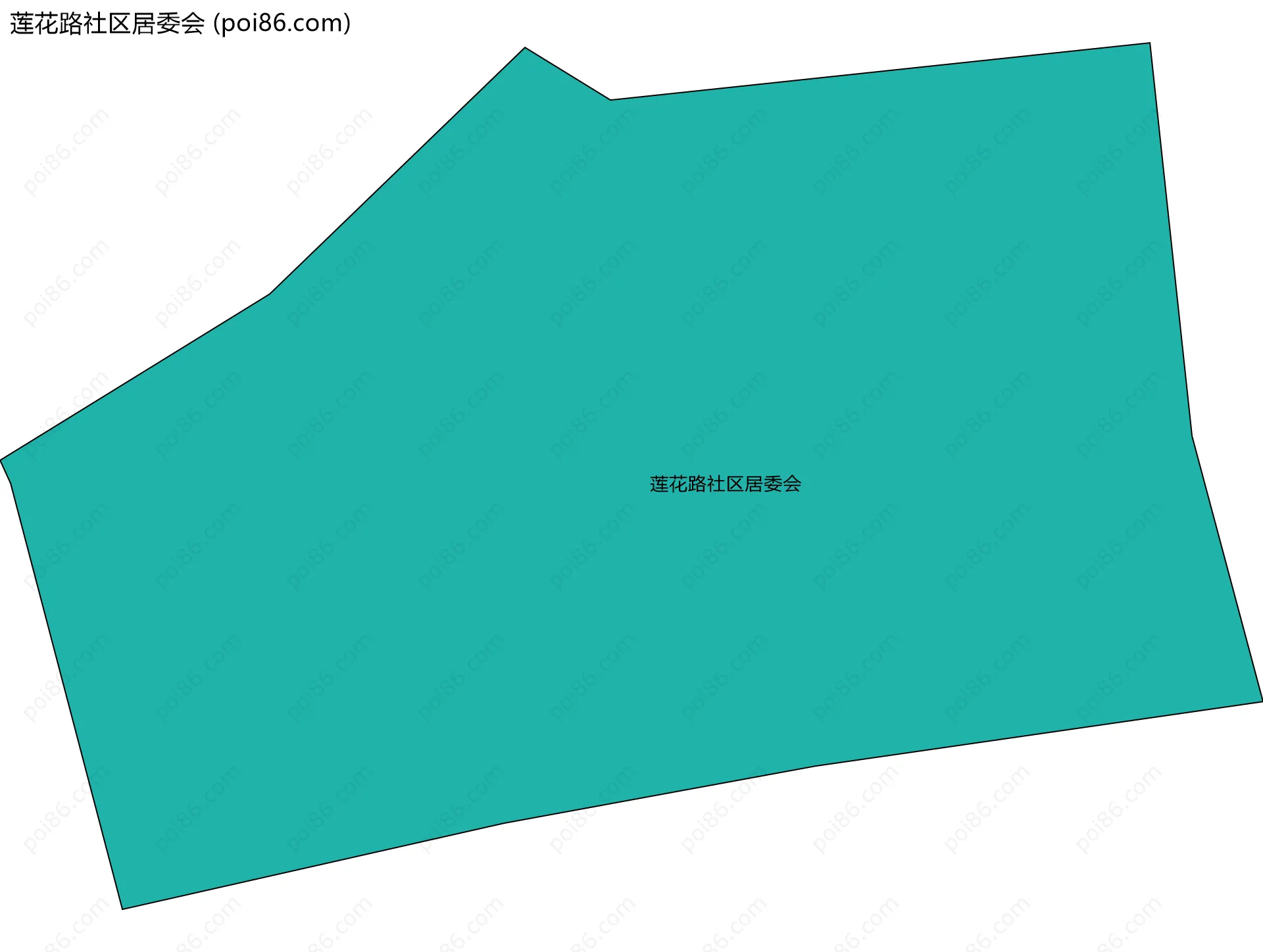 莲花路社区居委会边界地图