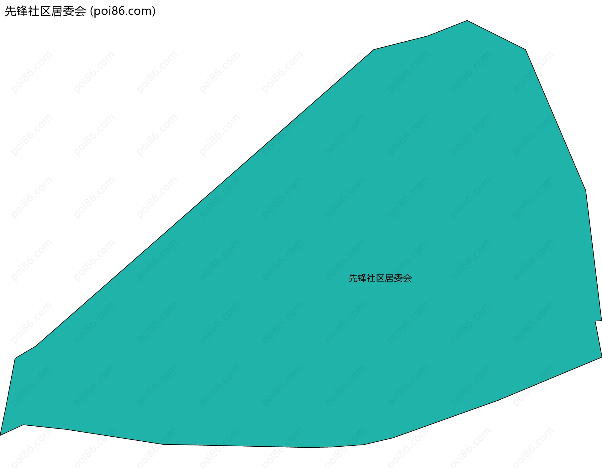 先锋社区居委会边界地图