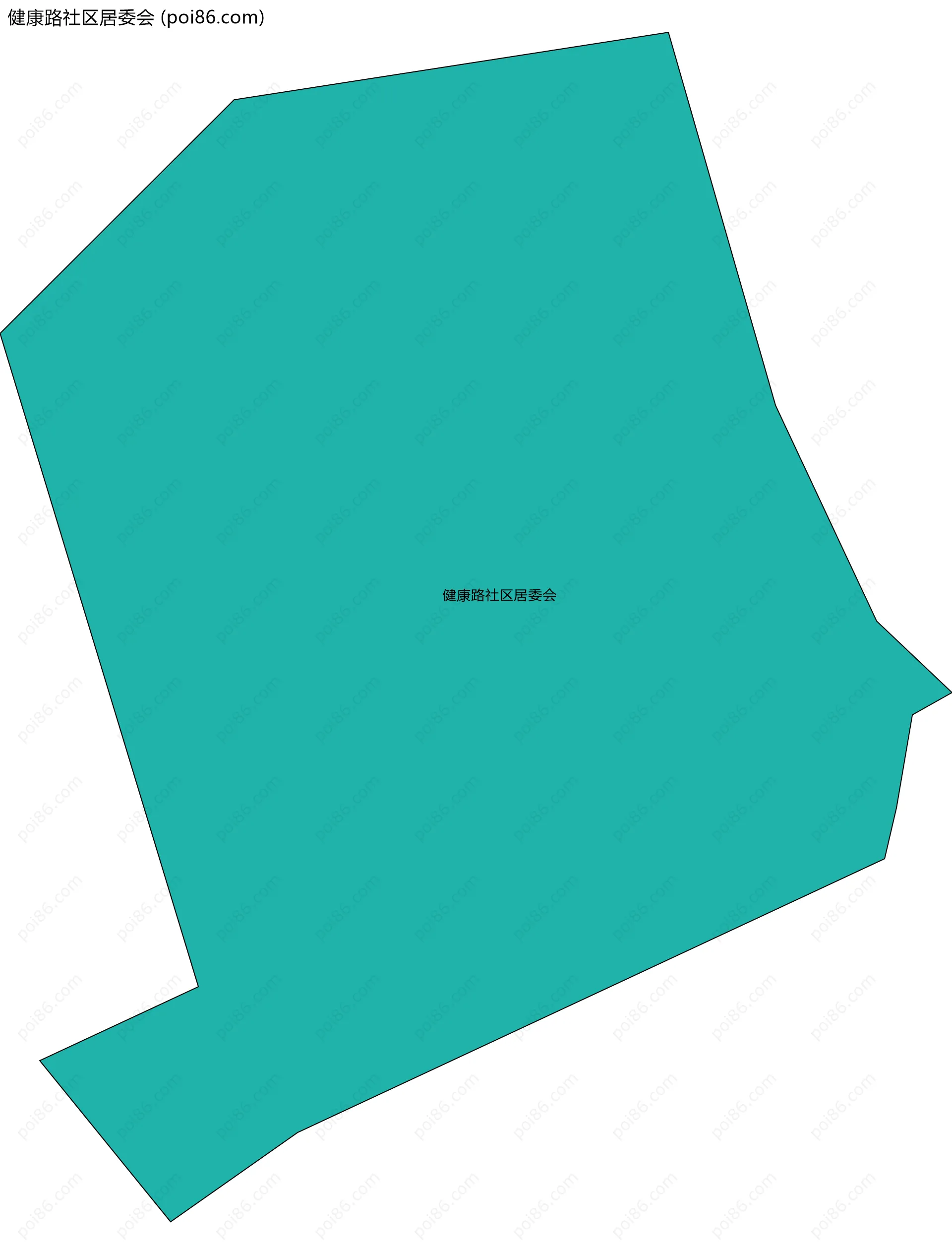 健康路社区居委会边界地图