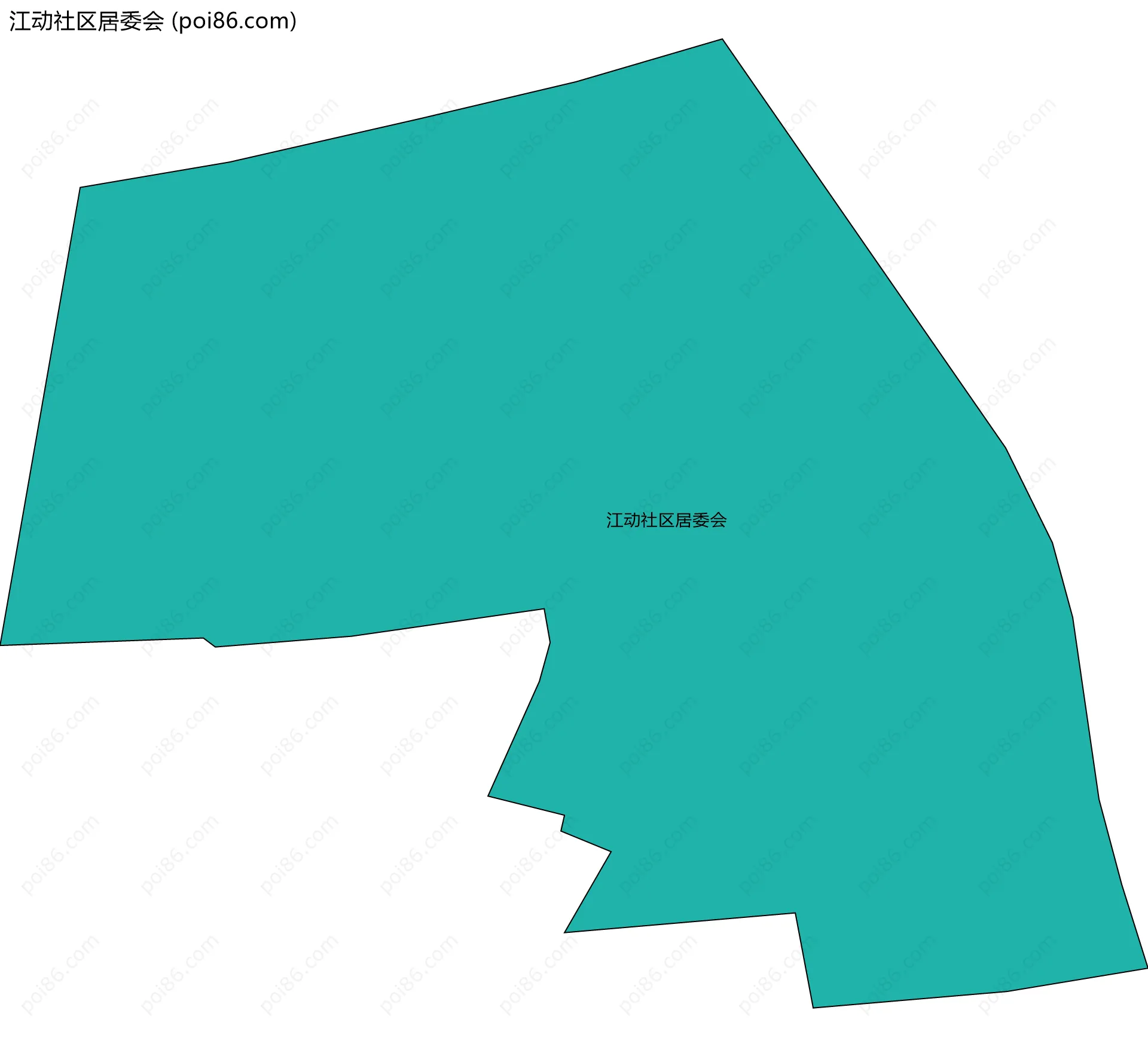 江动社区居委会边界地图
