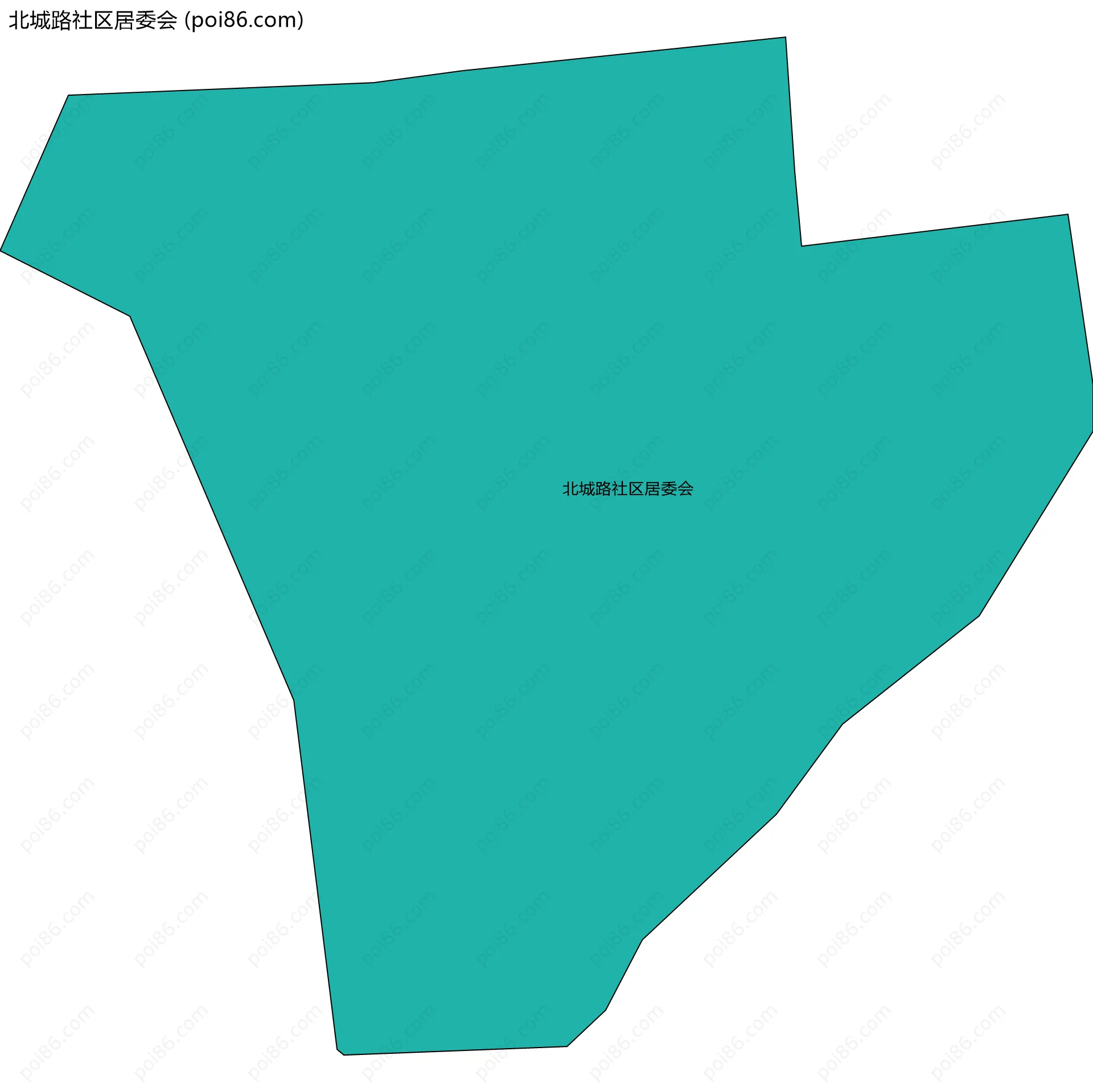 北城路社区居委会边界地图