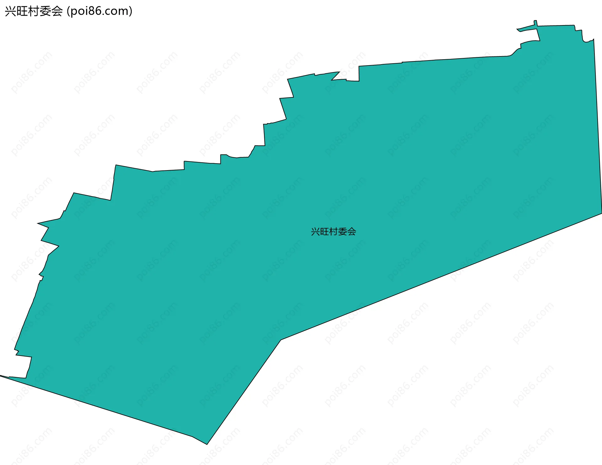 兴旺村委会边界地图