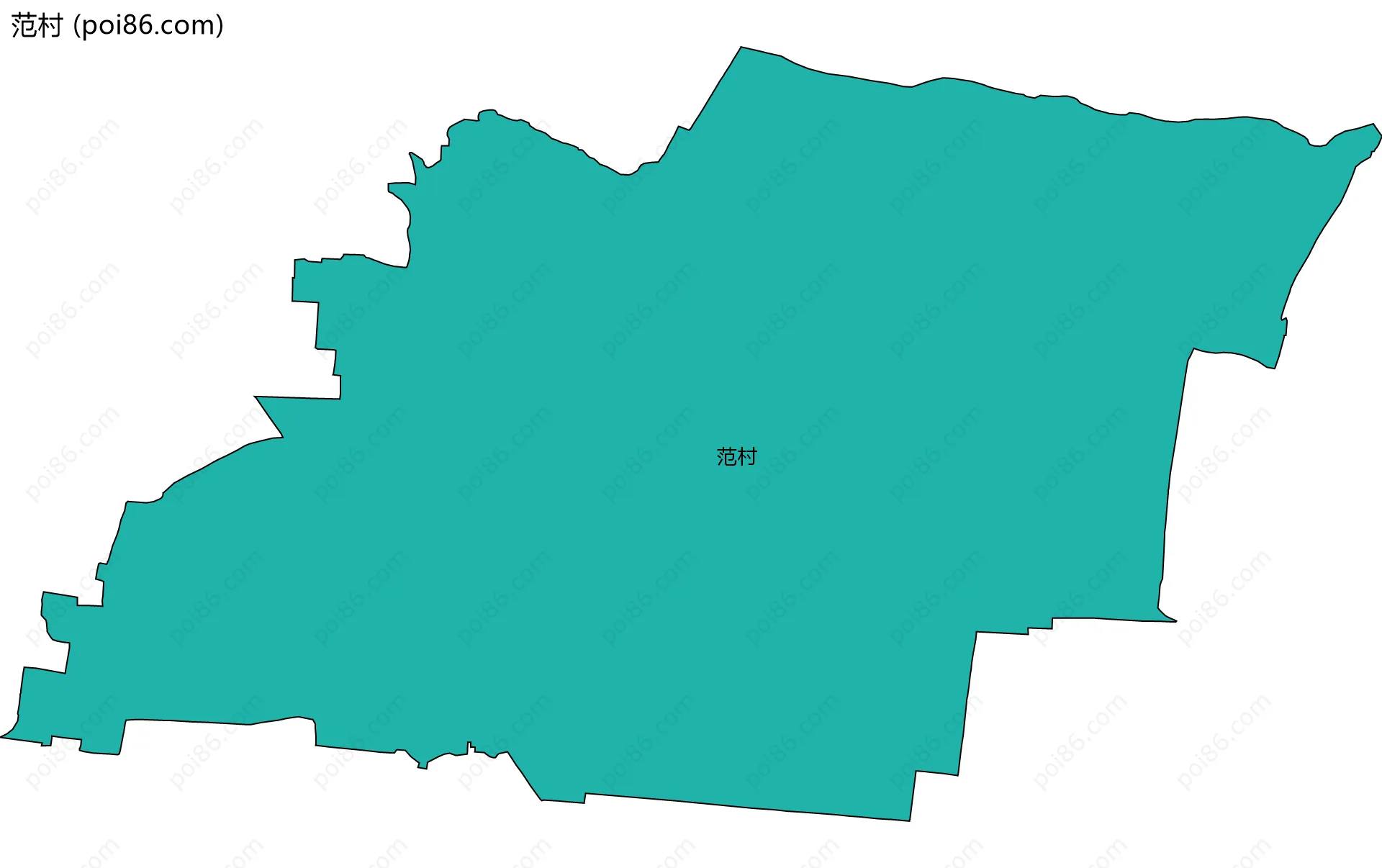 范村边界地图