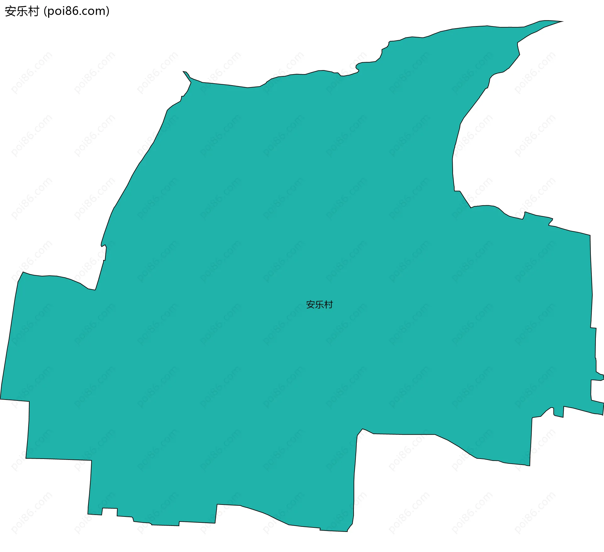 安乐村边界地图