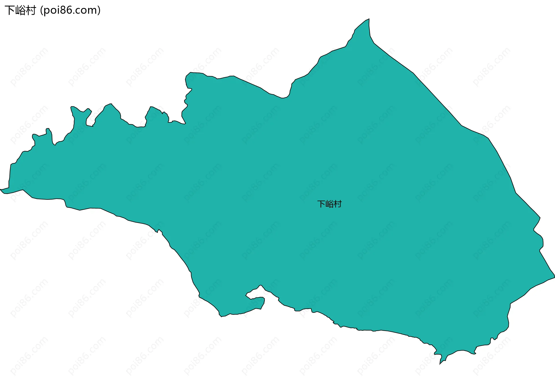 下峪村边界地图