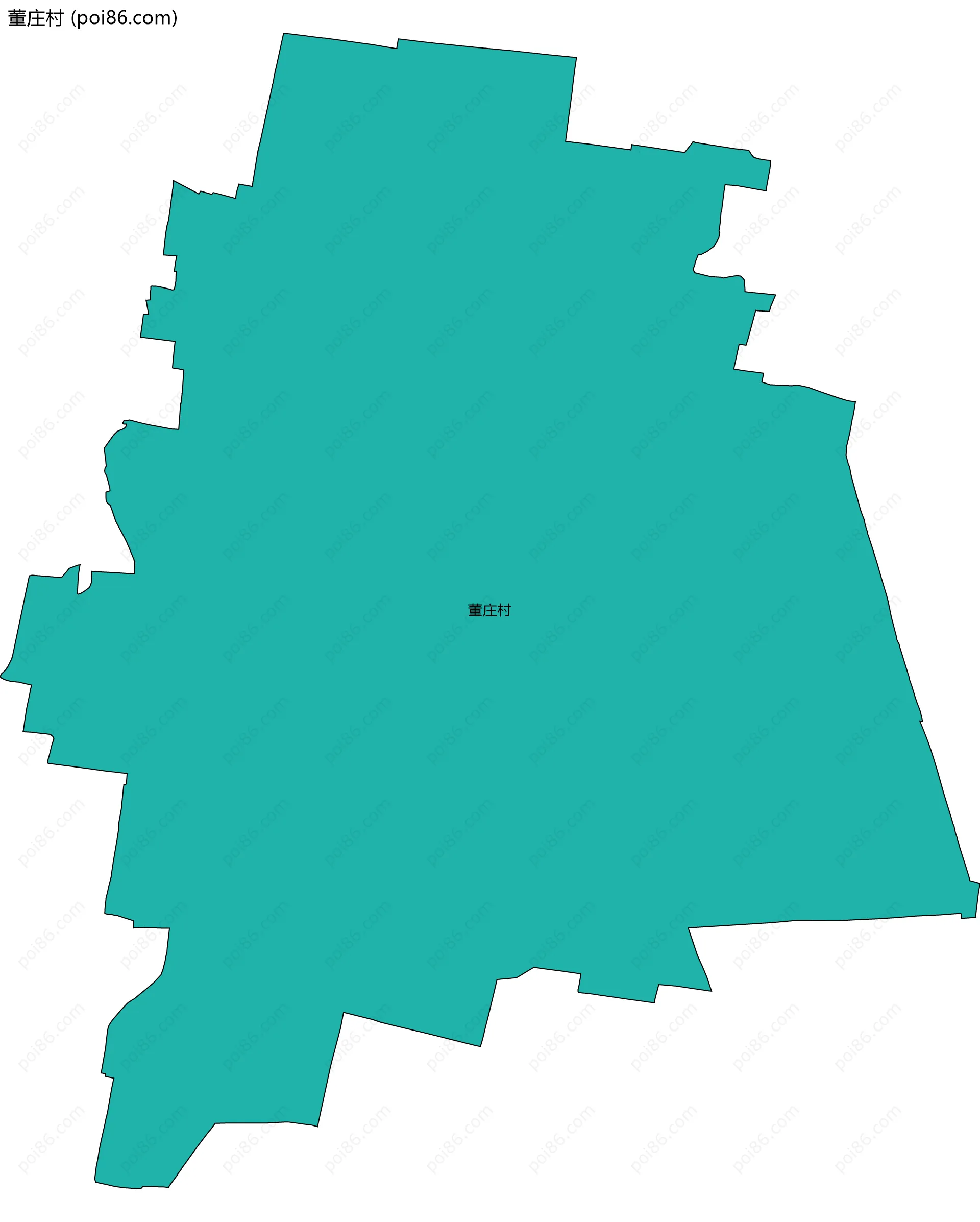 董庄村边界地图
