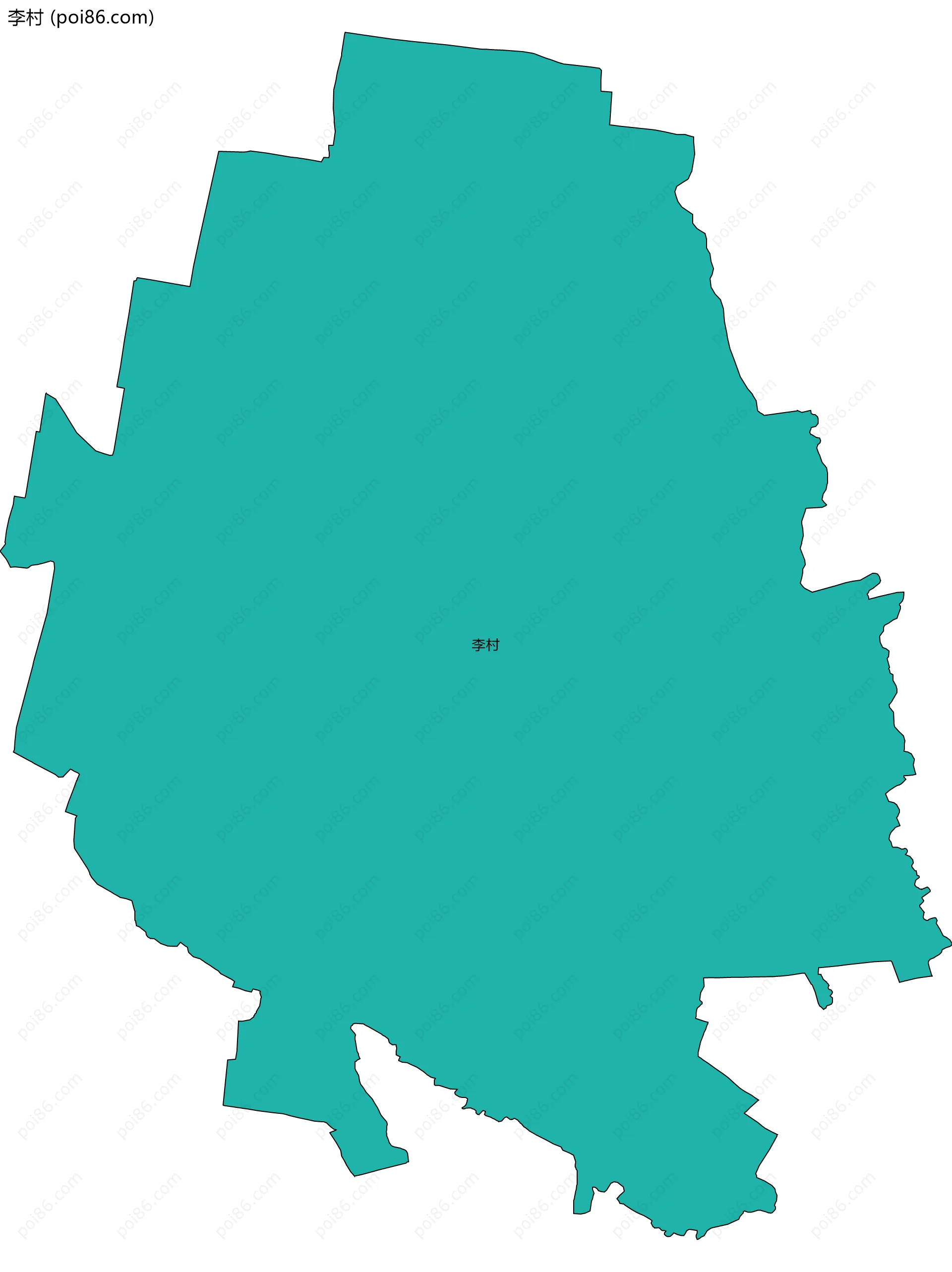 李村边界地图