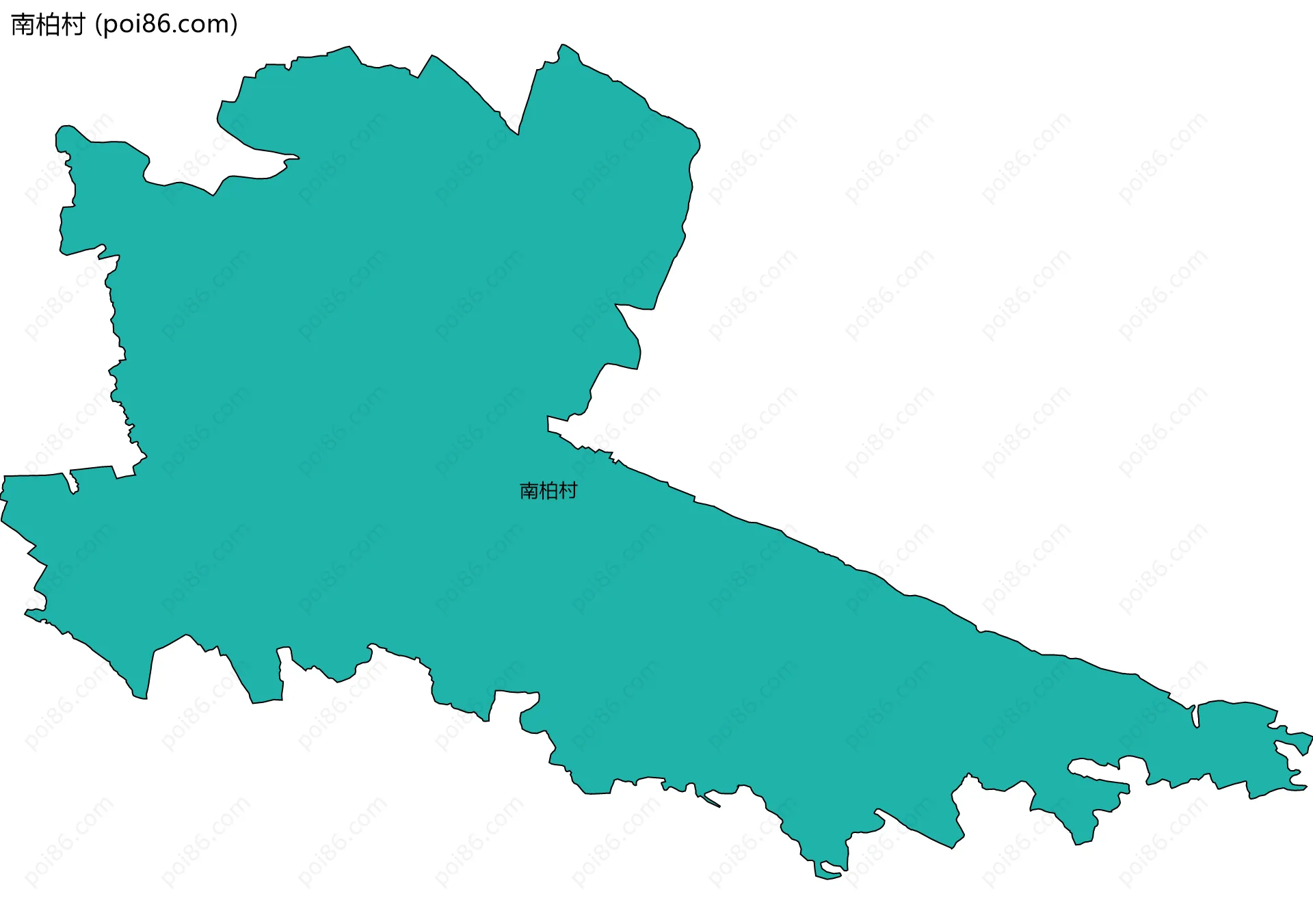 南柏村边界地图