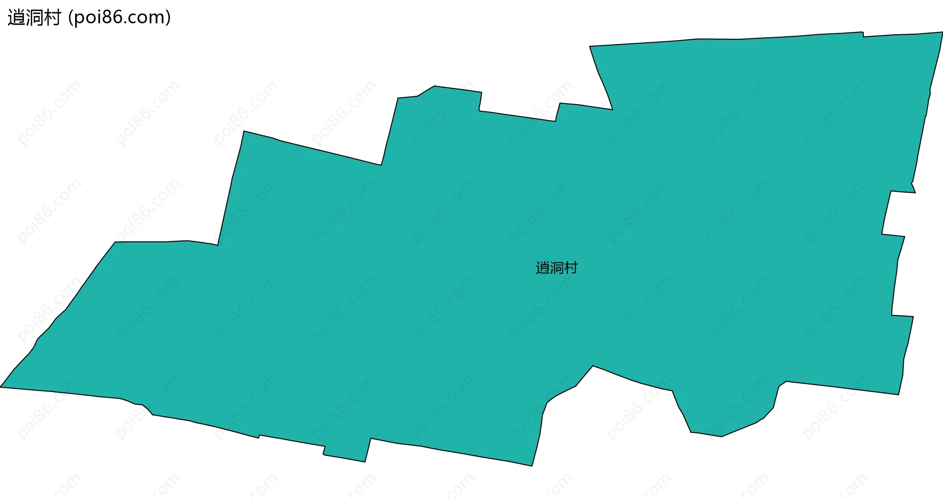 逍洞村边界地图