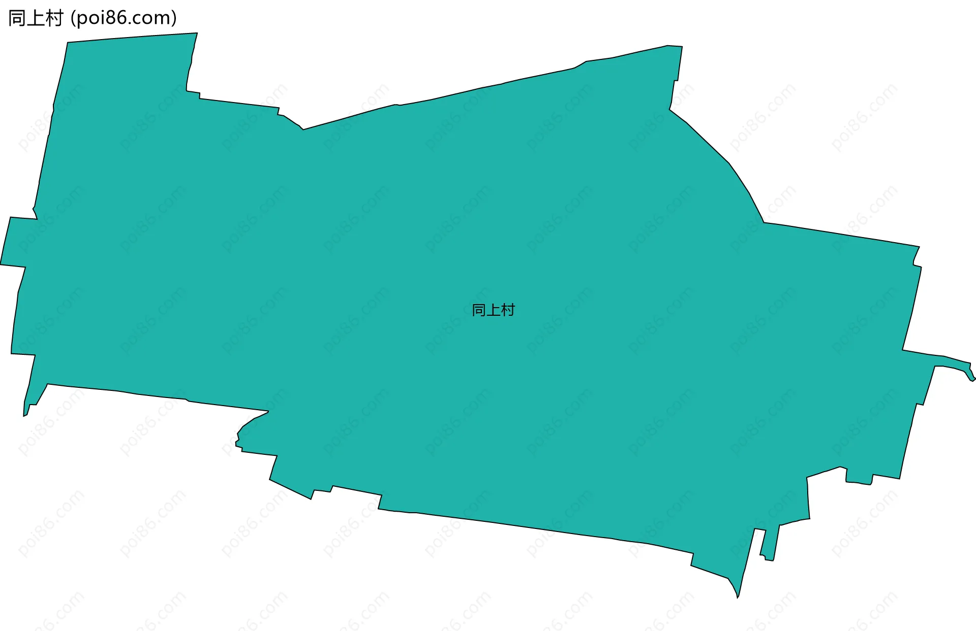 同上村边界地图