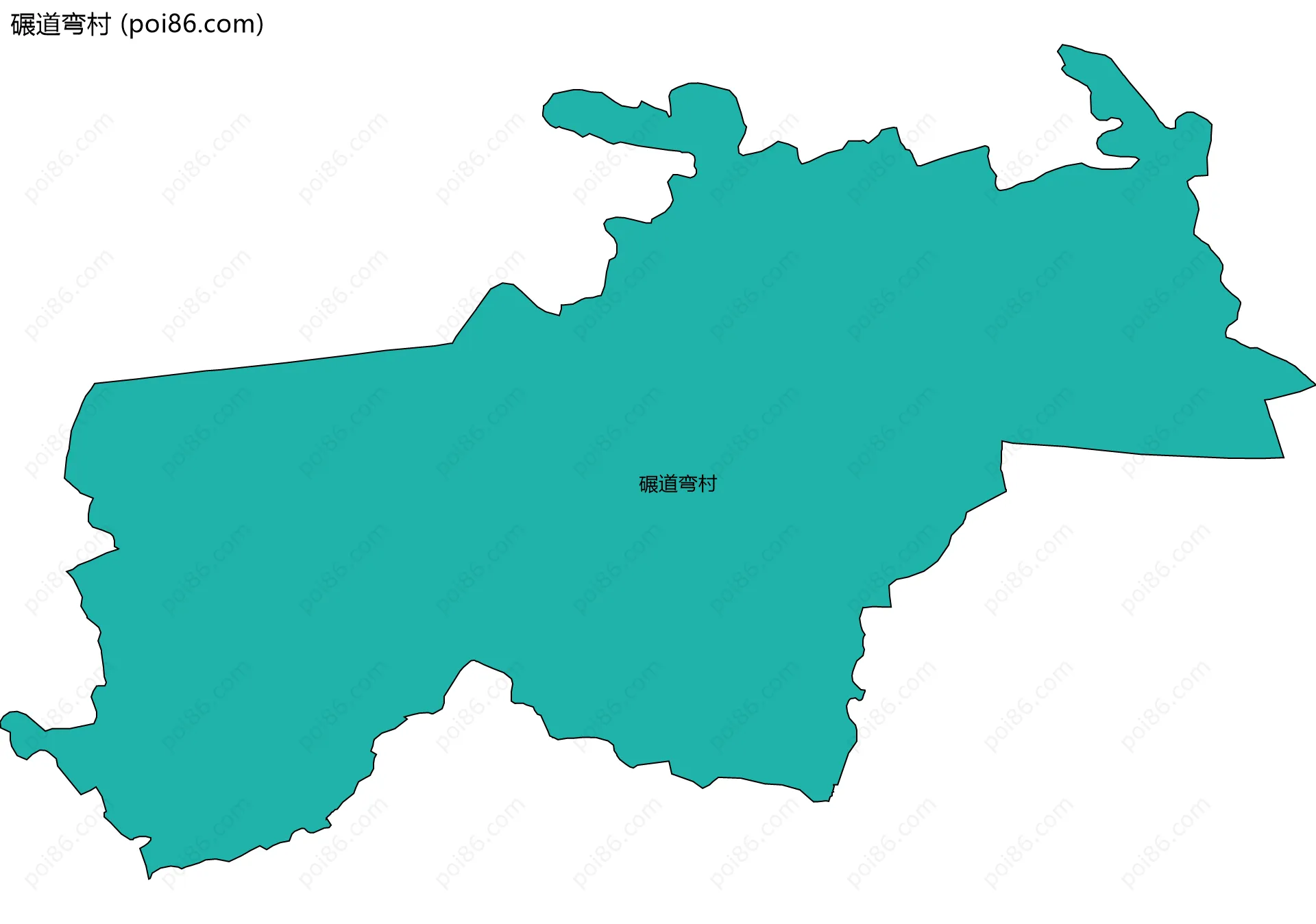 碾道弯村边界地图