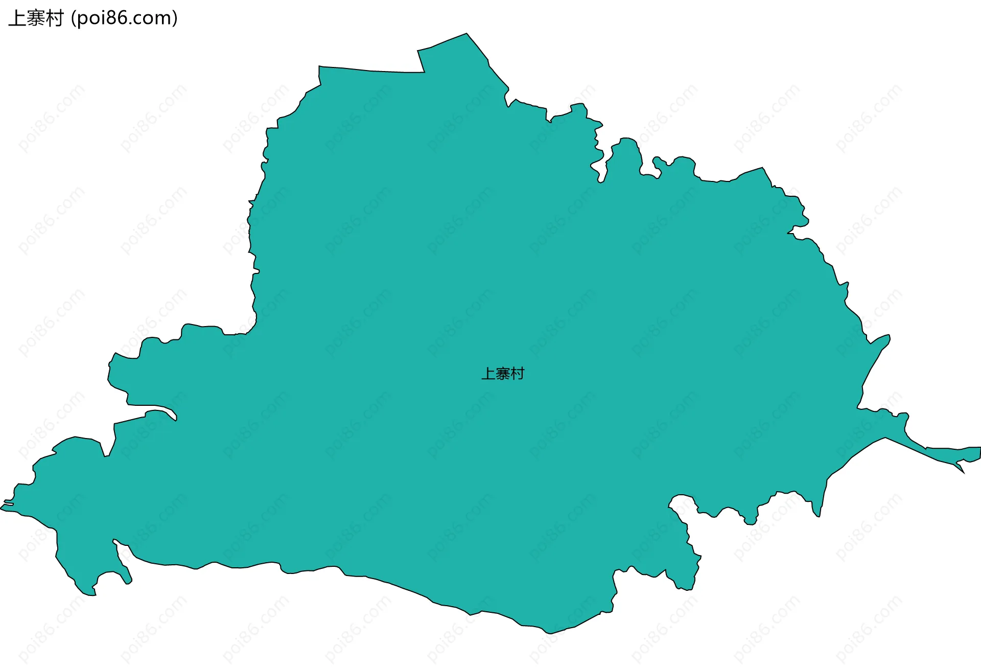 上寨村边界地图