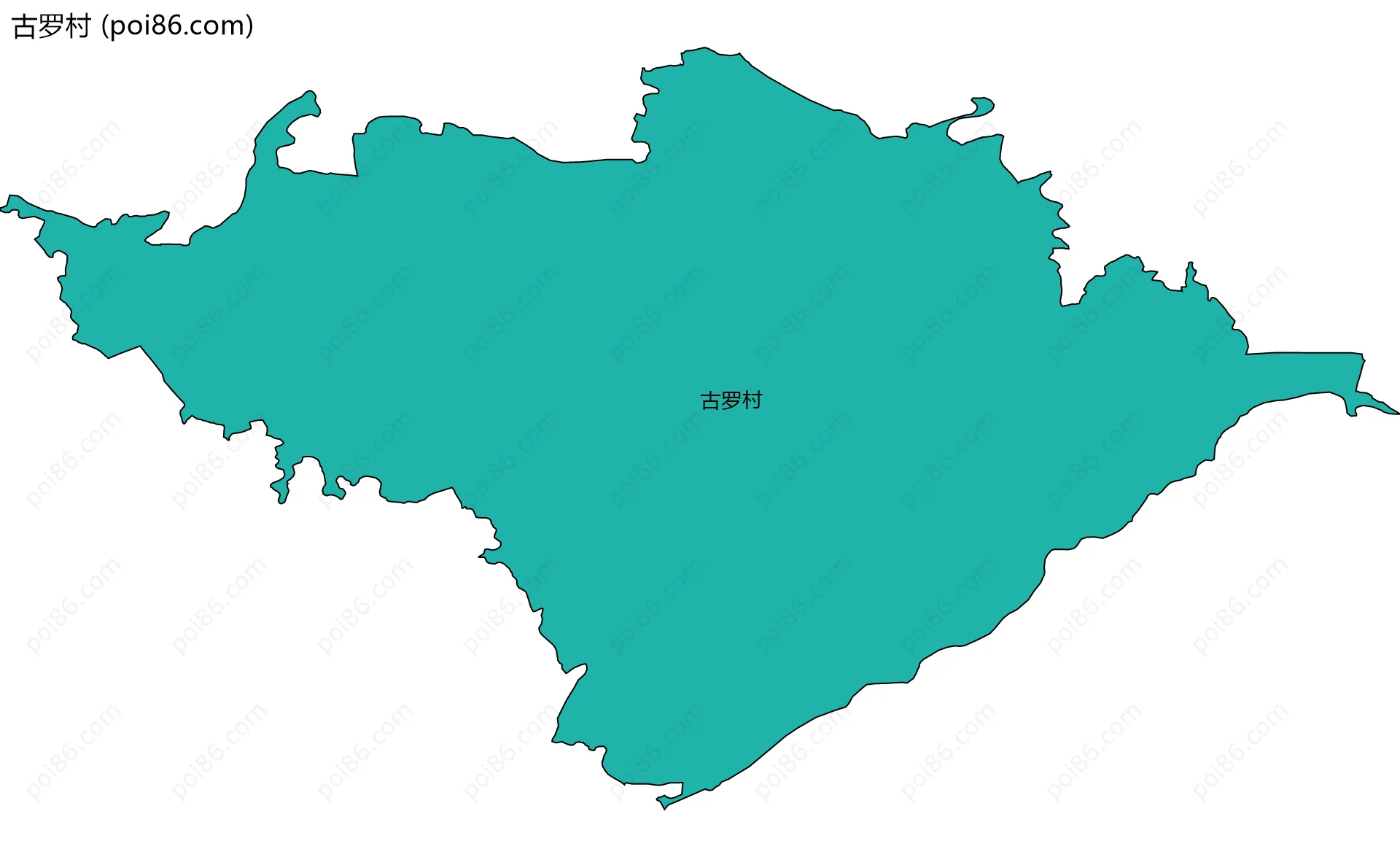 古罗村边界地图