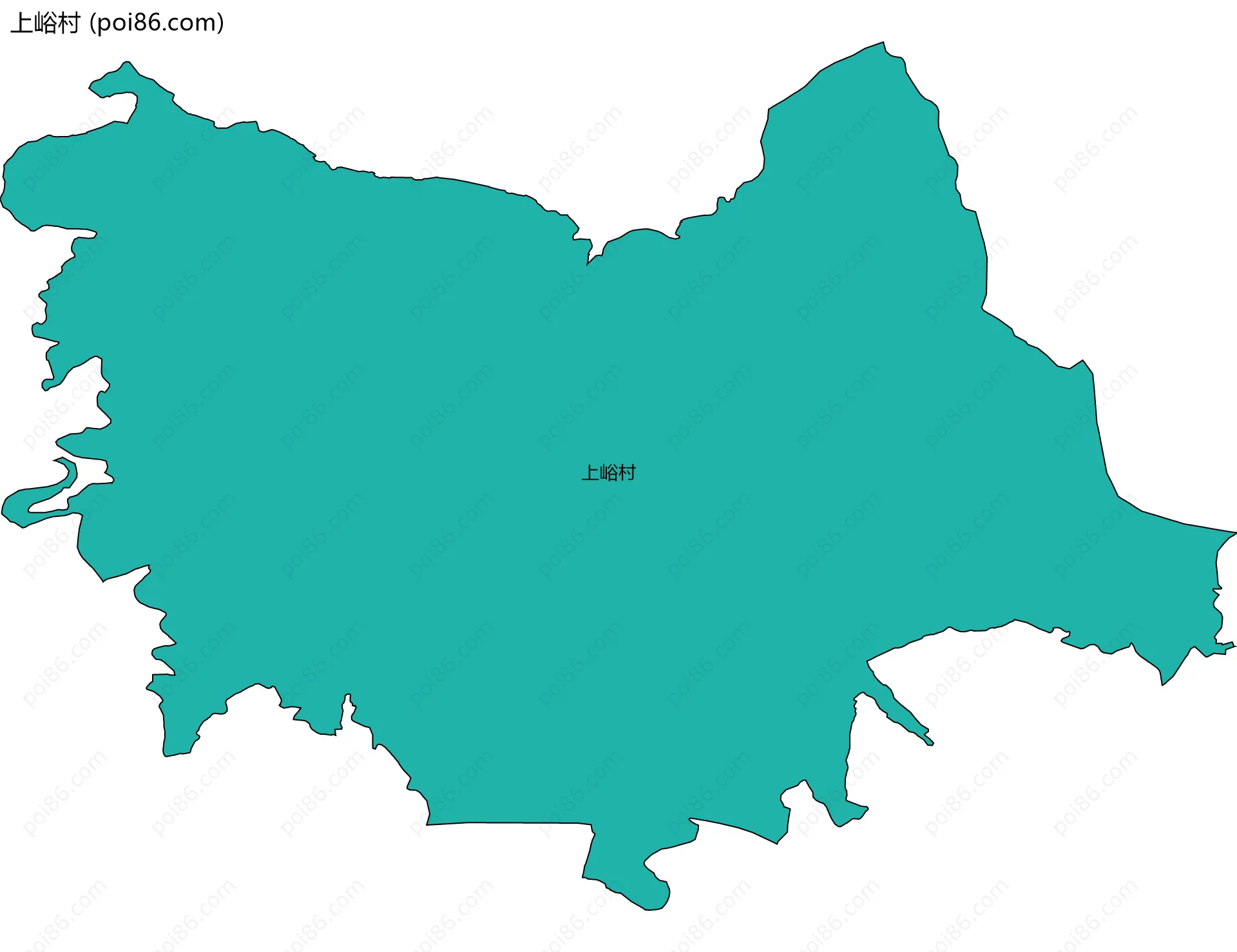 上峪村边界地图