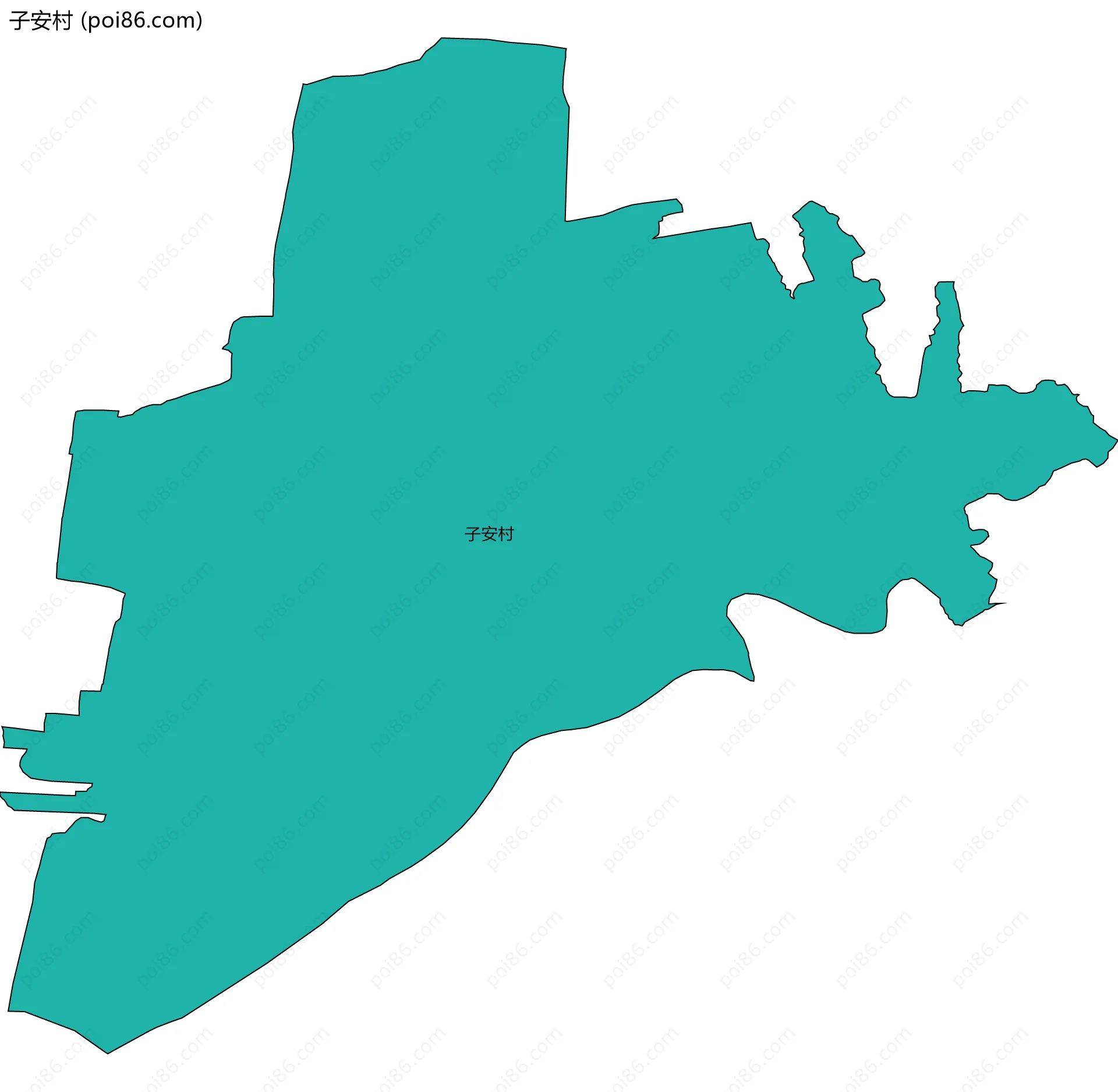 子安村边界地图