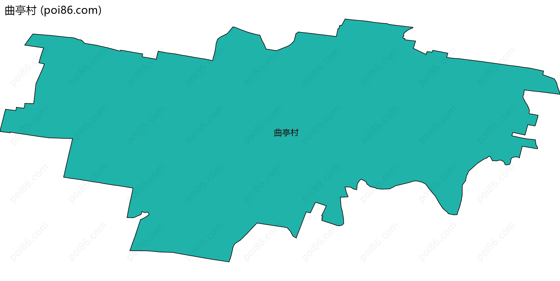 曲亭村边界地图